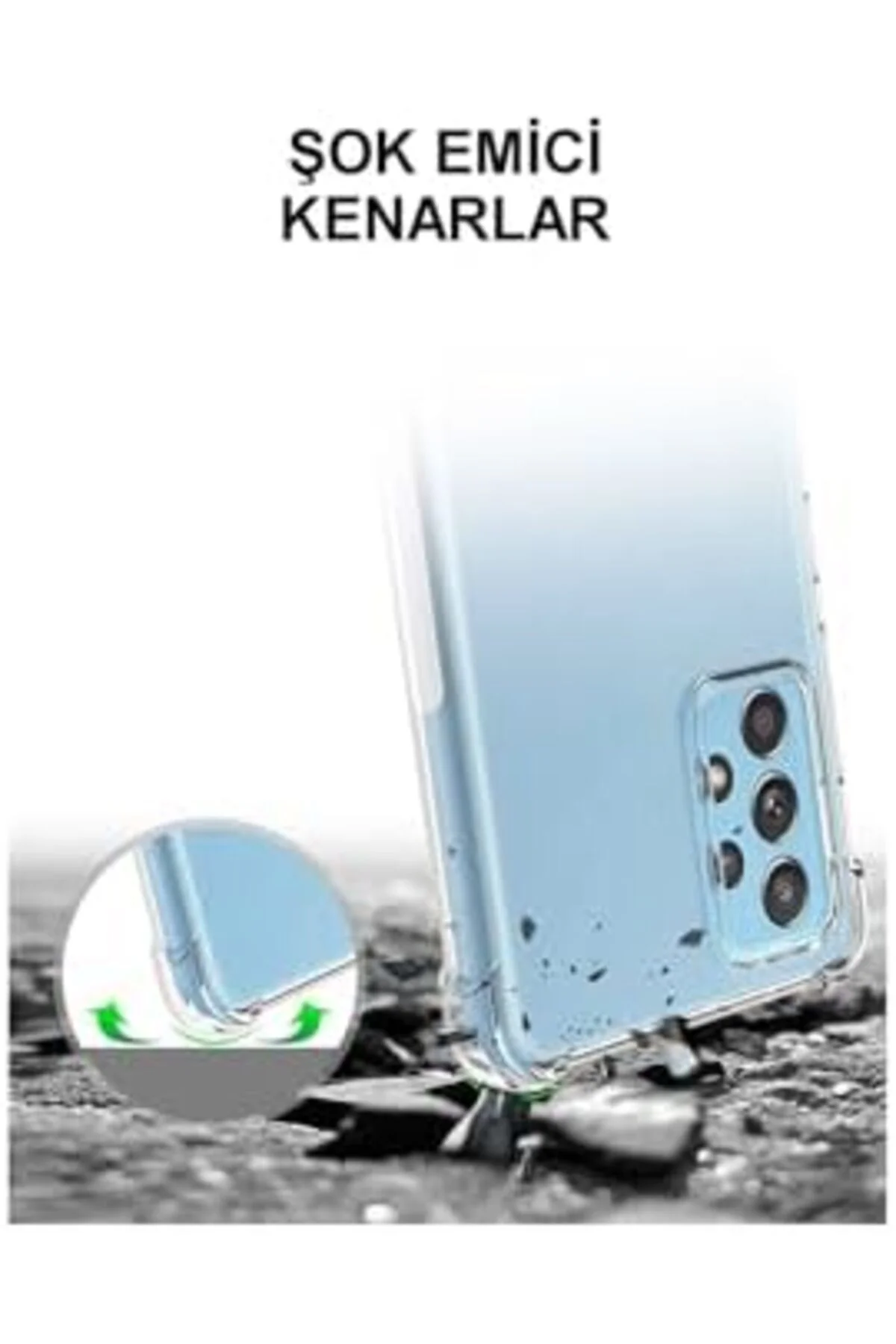 TTKTEKNOLOJİ Galaxy A55 Kapak Şeffaf Airbag Antishock Köşe Koruma TTKTEKNOLOJİ Galaxy A55 Kapak Şeffaf Airbag Antishock Köşe Koruma