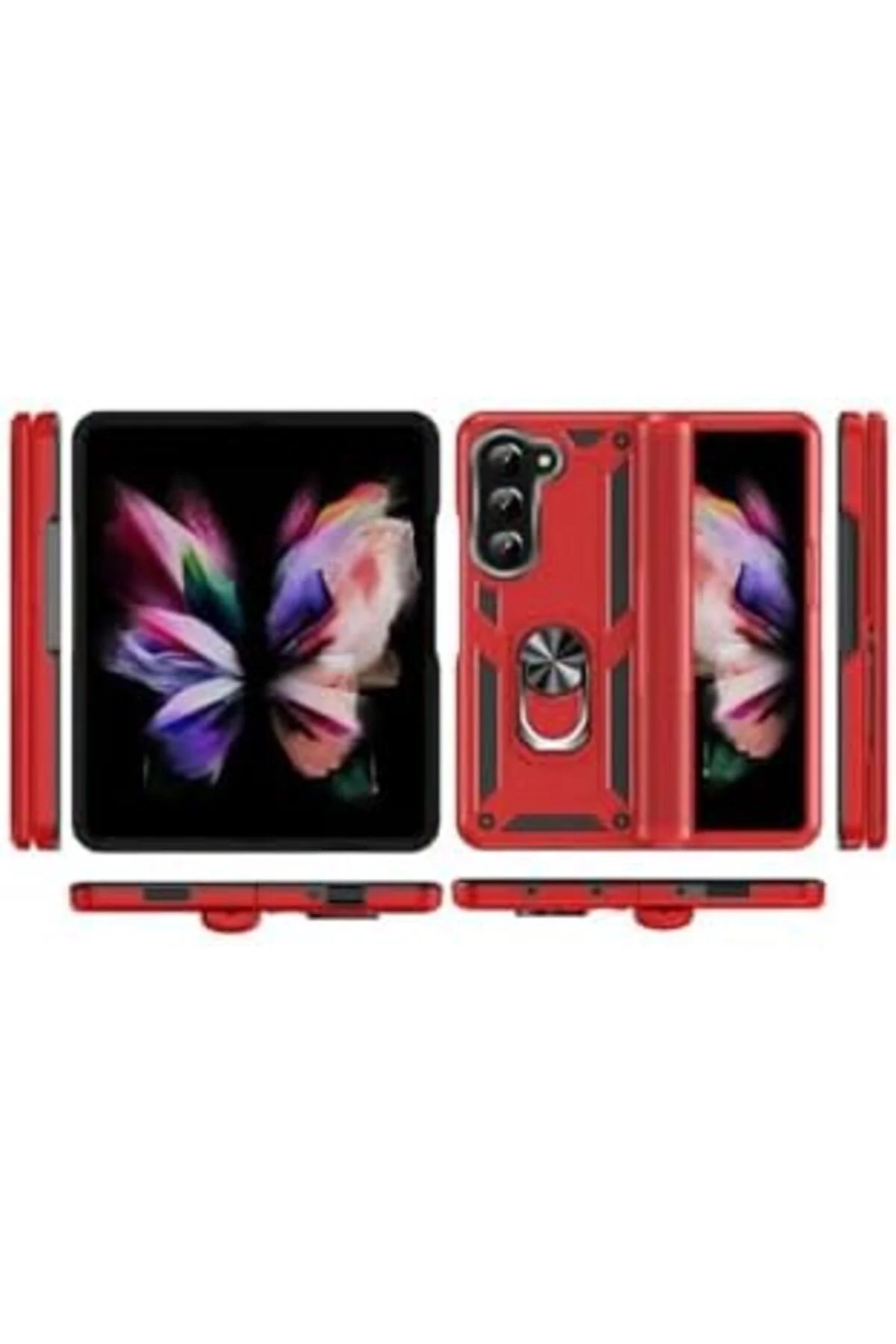 TTKTEKNOLOJİ Galaxy Z Fold 5 Uyumlu Vega Kılıf-Mavi TTKTEKNOLOJİ 
