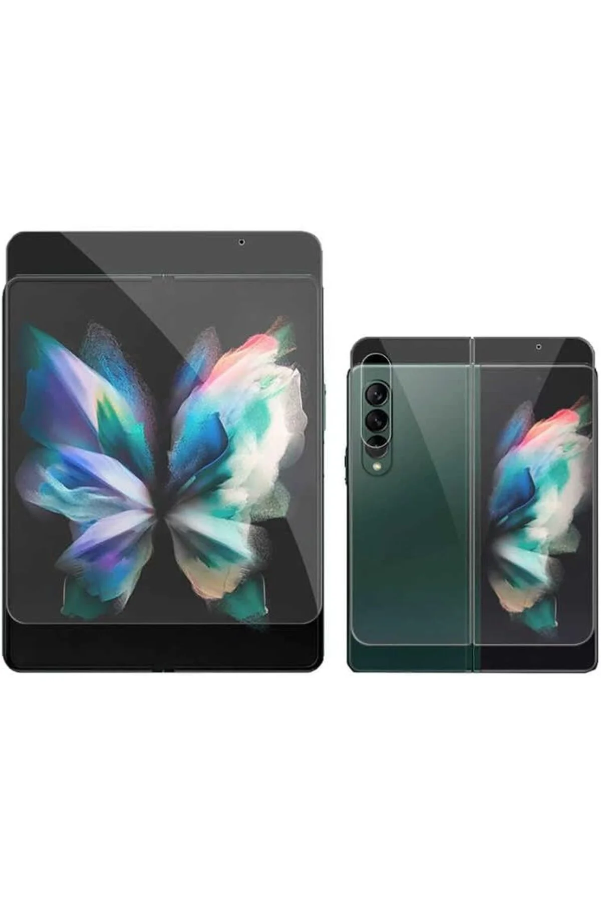 TTKTEKNOLOJİ Galaxy Z Fold 3 ile uyumlu Full Ekran Ön Arka Koruyu TTKTEKNOLOJİ Galaxy Z Fold 3 ile uyumlu Full Ekran Ön Arka Koruyu