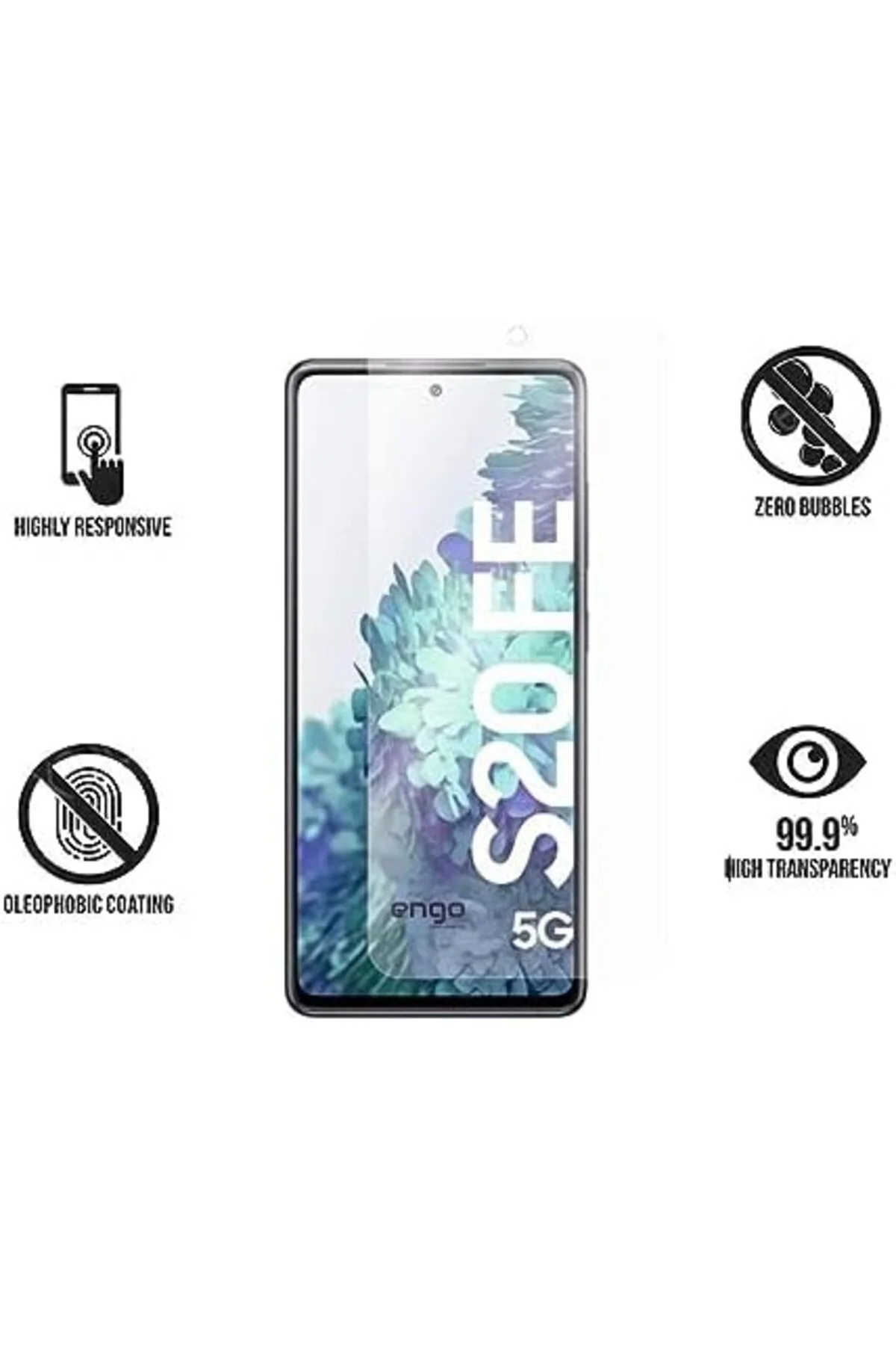 TTKTEKNOLOJİ Galaxy S20 FE ile Uyumlu Ekran Koruyucu Mat TTKTEKNO