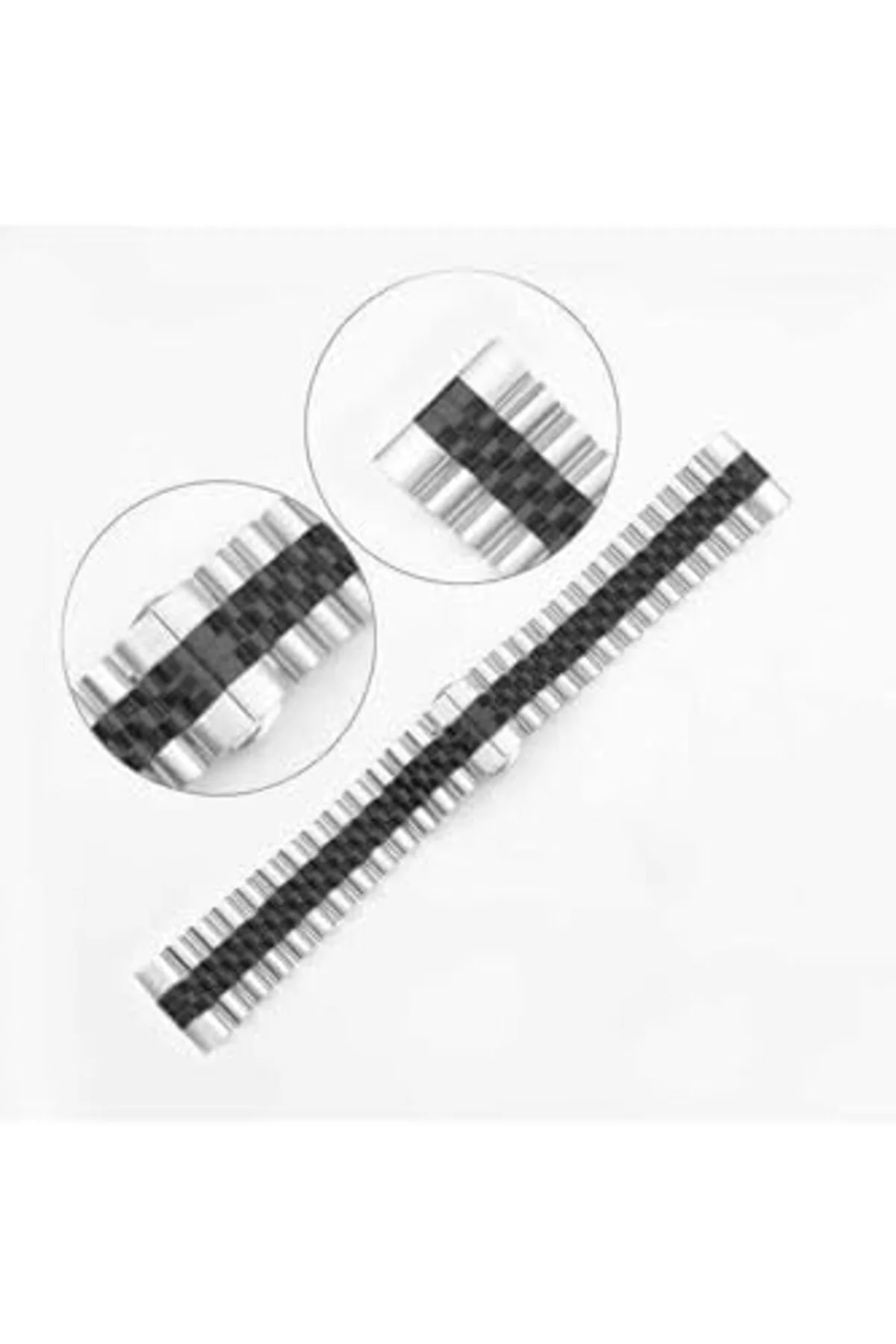 TTKTEKNOLOJİ Gear S2 İle Uyumlu KRD, 36 20mm Metal Kordon, Gümüş,