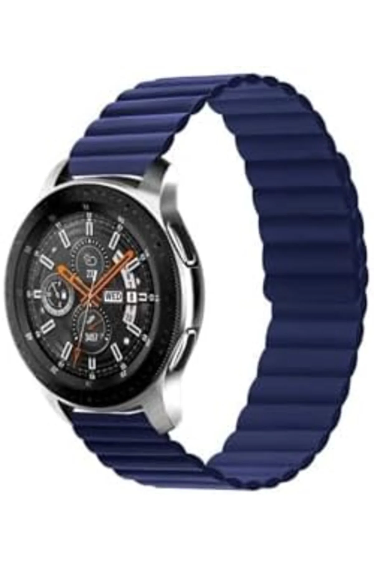 TTKTEKNOLOJİ Gear S3 İle Uyumlu KRD, 52 Kordon, Siyah, Sarı TTKTE