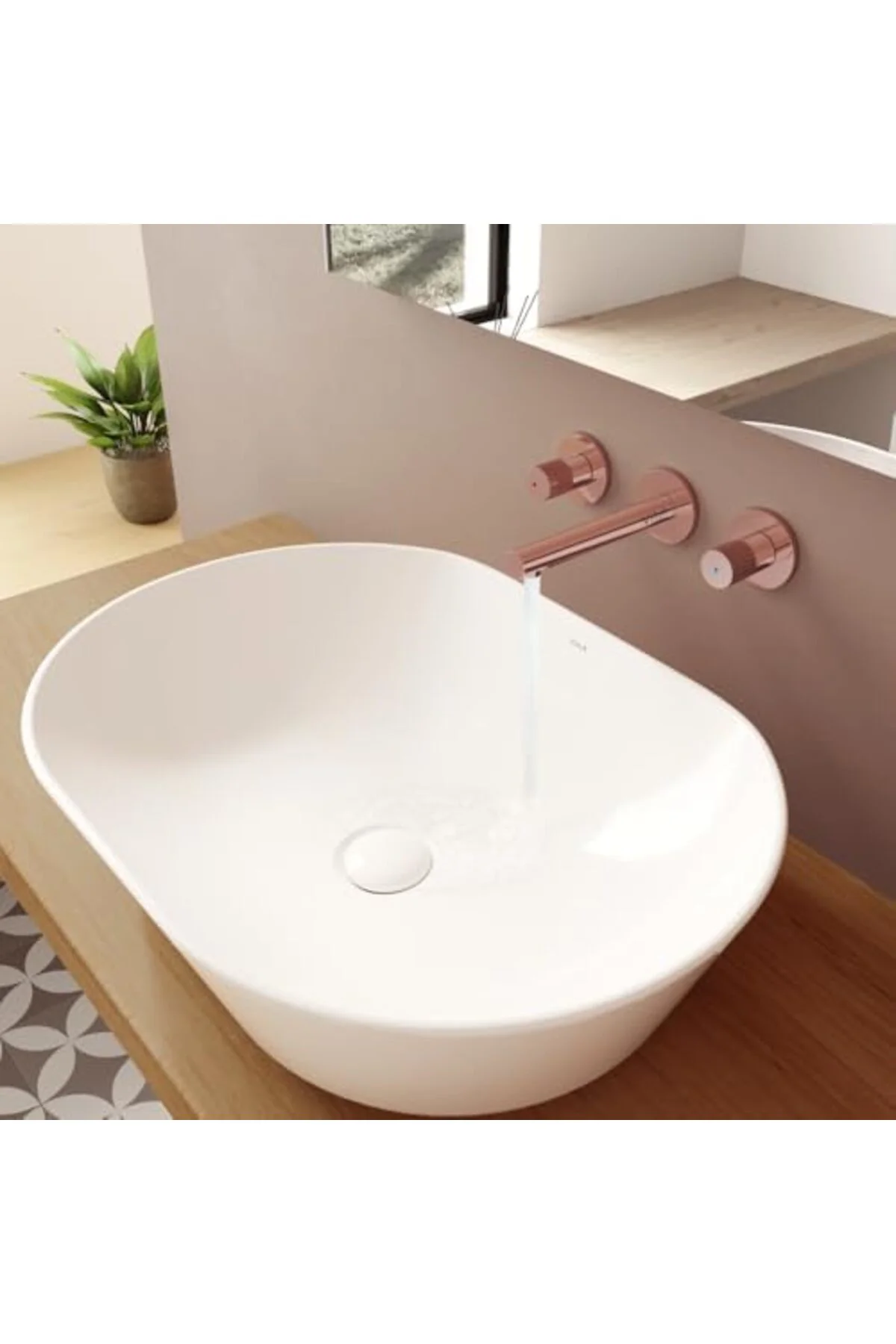 TTKTEKNOLOJİ Geo 7427B003-0016 Oval Çanak Lavabo, 55 cm, Beyaz KR TTKTEKNOLOJİ Geo 7427B003-0016 Oval Çanak Lavabo, 55 cm, Beyaz KR
