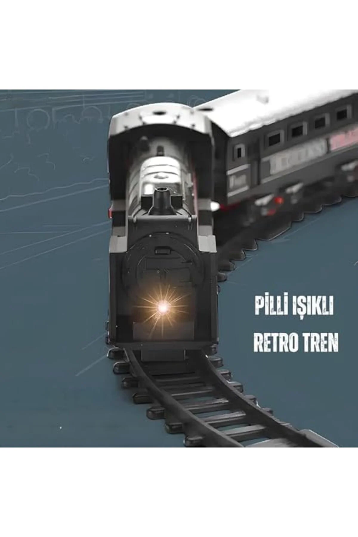 TTKTEKNOLOJİ Giffy / 23 Parça Işıklı Klasik Tren Seti 96Cm 3 Fark TTKTEKNOLOJİ Giffy / 23 Parça Işıklı Klasik Tren Seti 96Cm 3 Fark