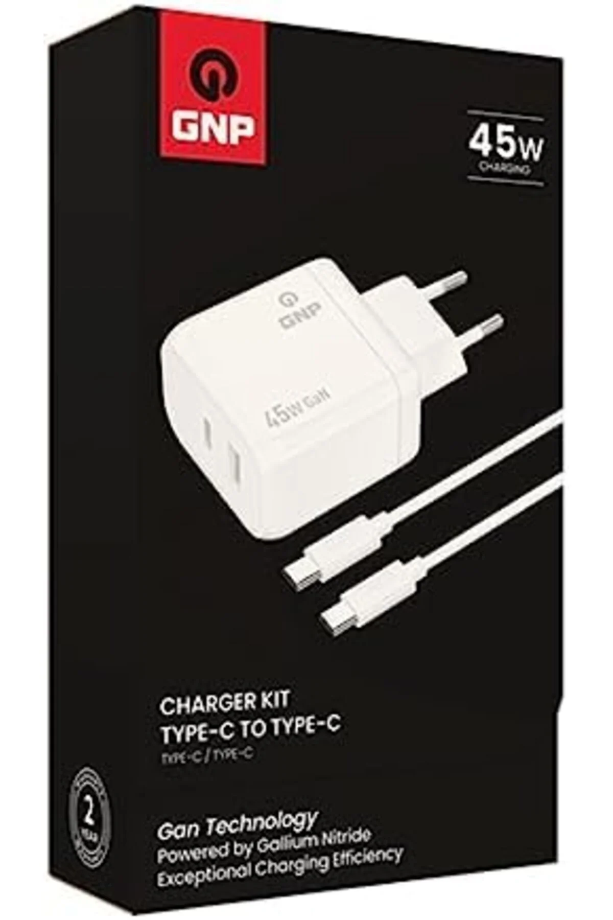 TTKTEKNOLOJİ GNP Genpa 45W Gan Şarj Adaptörü Ve Type-C Kablo Seti