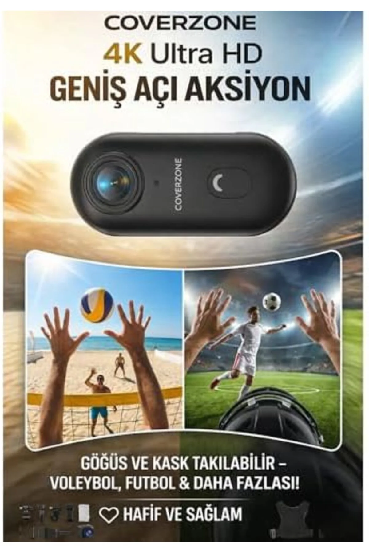 TTKTEKNOLOJİ Göğüse Takılabilir Mıknatıslı Kolyeli 1080P Mini Gen