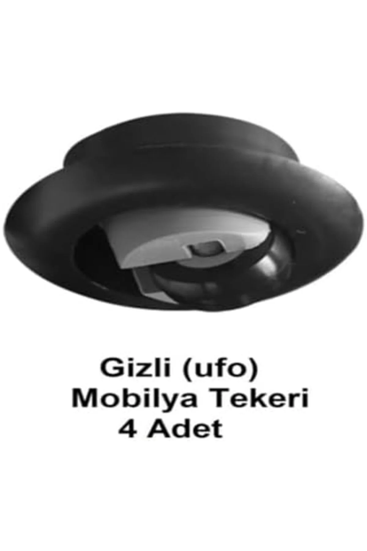 TTKTEKNOLOJİ Gömme, Gizli (Ufo) Mobilya Tekeri (4 Adet) KRK 39551