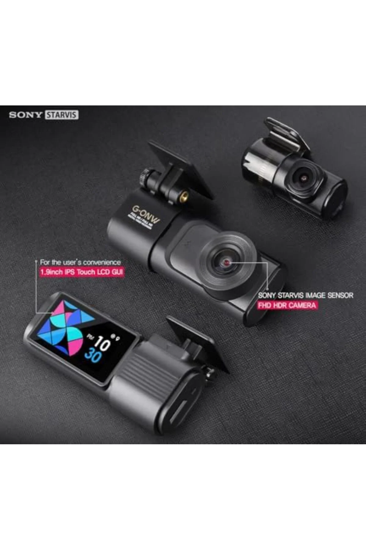 TTKTEKNOLOJİ GONW 2ch FullHD HDR Wi-Fi Akıllı Araç Kamerası TTKTE