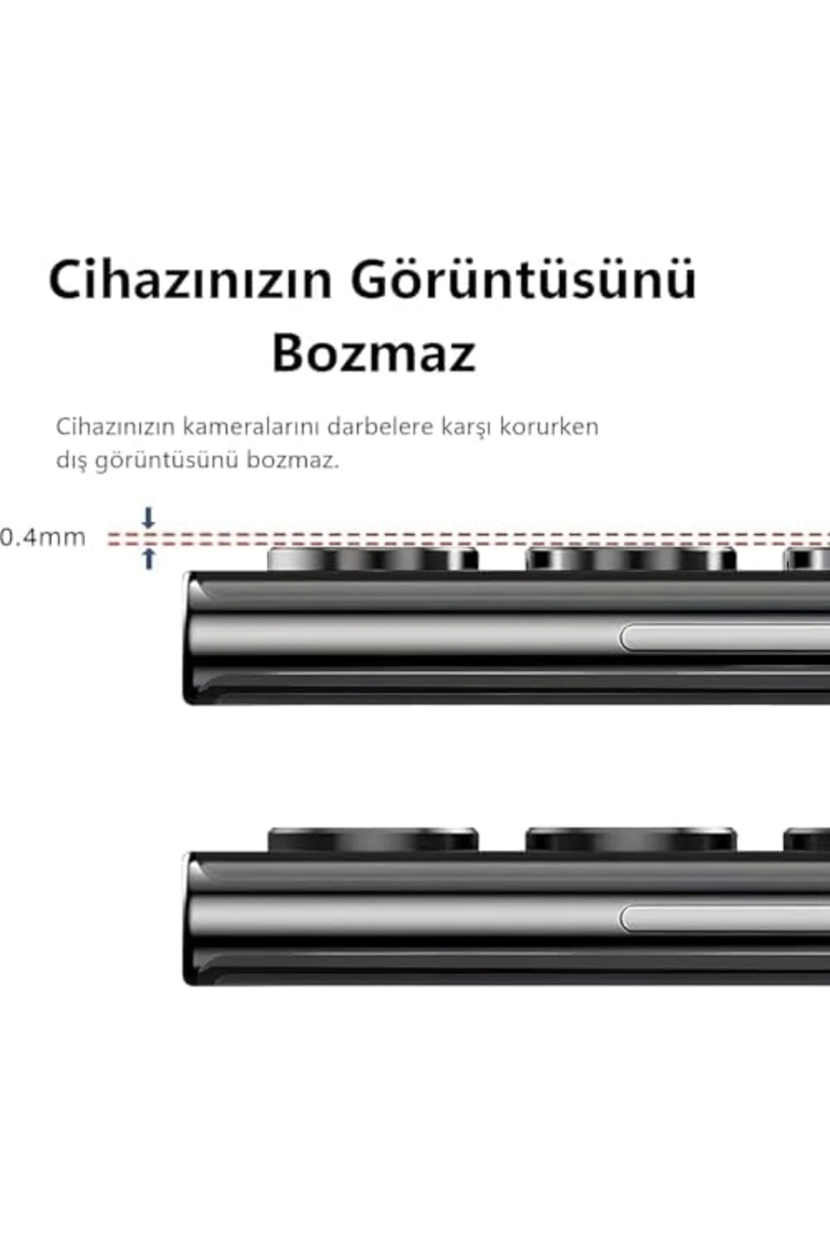 TTKTEKNOLOJİ Görüntü Kalitesi Bozmayan Kamera Lens Koruyucu Safir