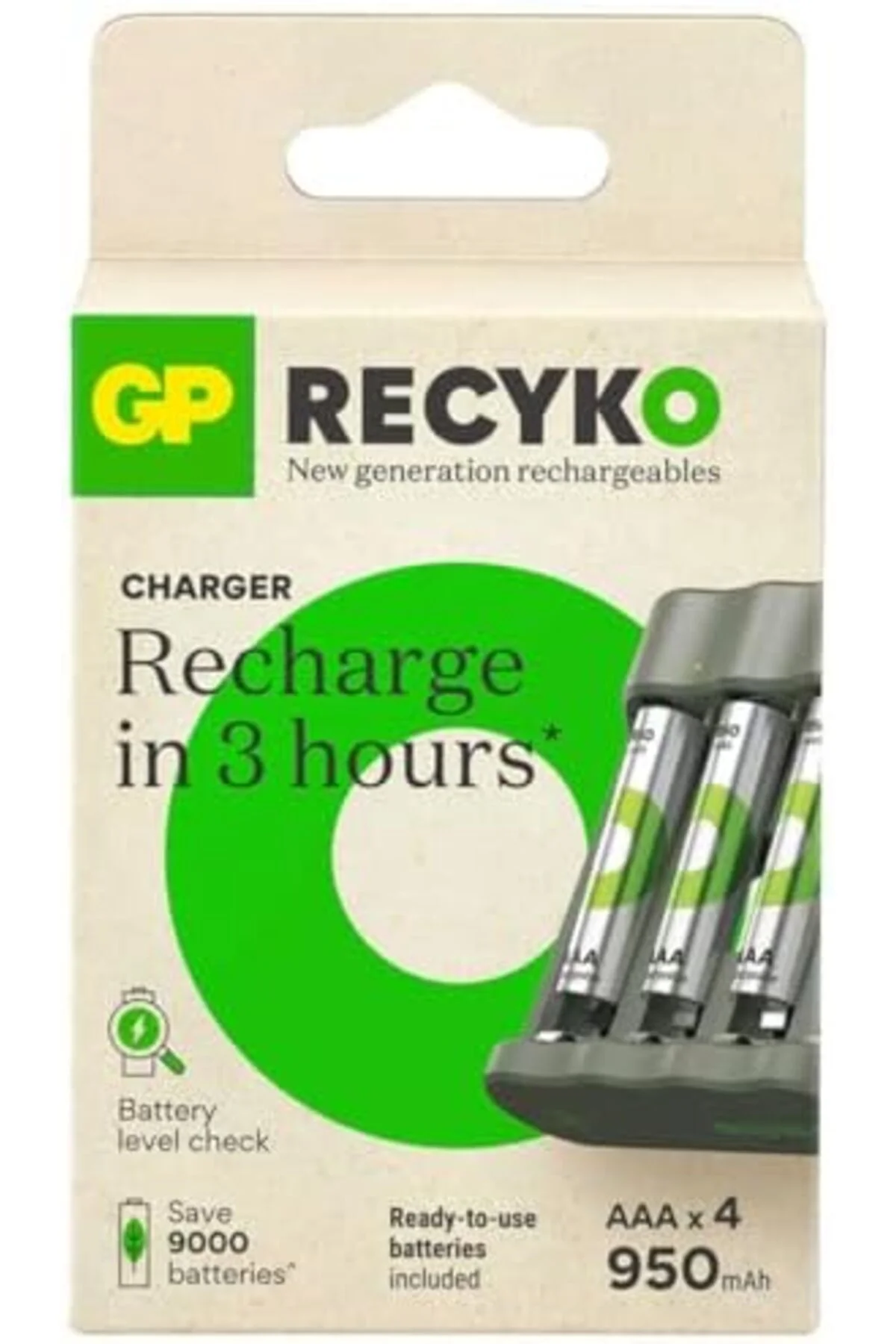 TTKTEKNOLOJİ GP B441 USB Pil Şarj Cihazı 4 Adet 950mAh AAA İnce P TTKTEKNOLOJİ GP B441 USB Pil Şarj Cihazı 4 Adet 950mAh AAA İnce P