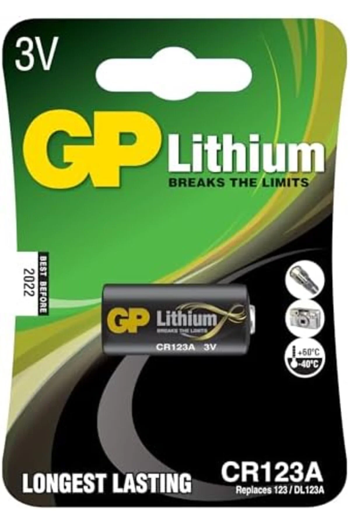 TTKTEKNOLOJİ Gp Batteries Gpcr123A Dl123A/Cr123A Boy Lityum Pil, 