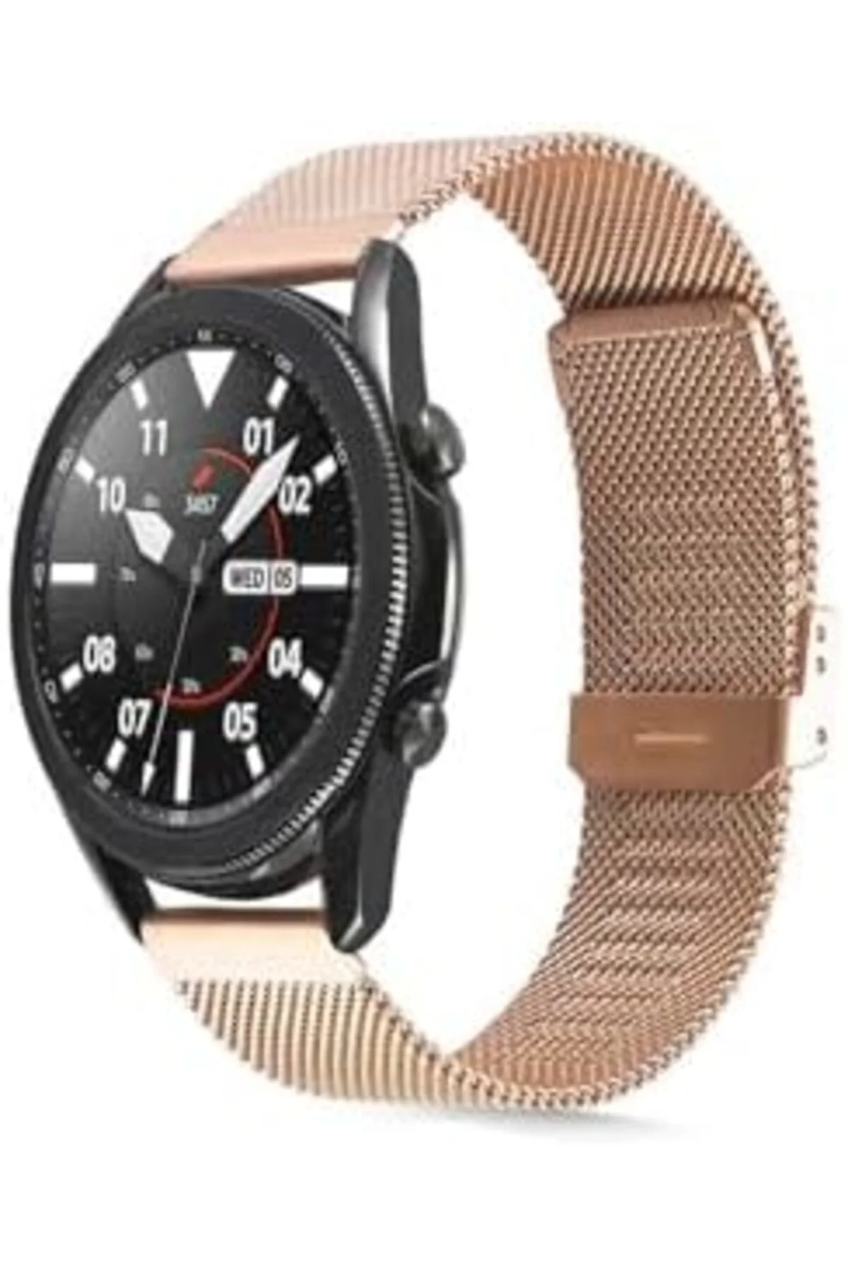 TTKTEKNOLOJİ GT 3 46mm İle Uyumlu KRD, 45 Metal Kordon, Rose TTKT
