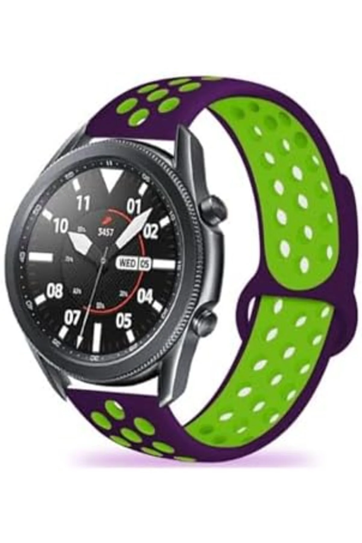 TTKTEKNOLOJİ GT 3 46mm KRD, 02 İle Uyumlu Kordon, Mor, Yeşil TTKT
