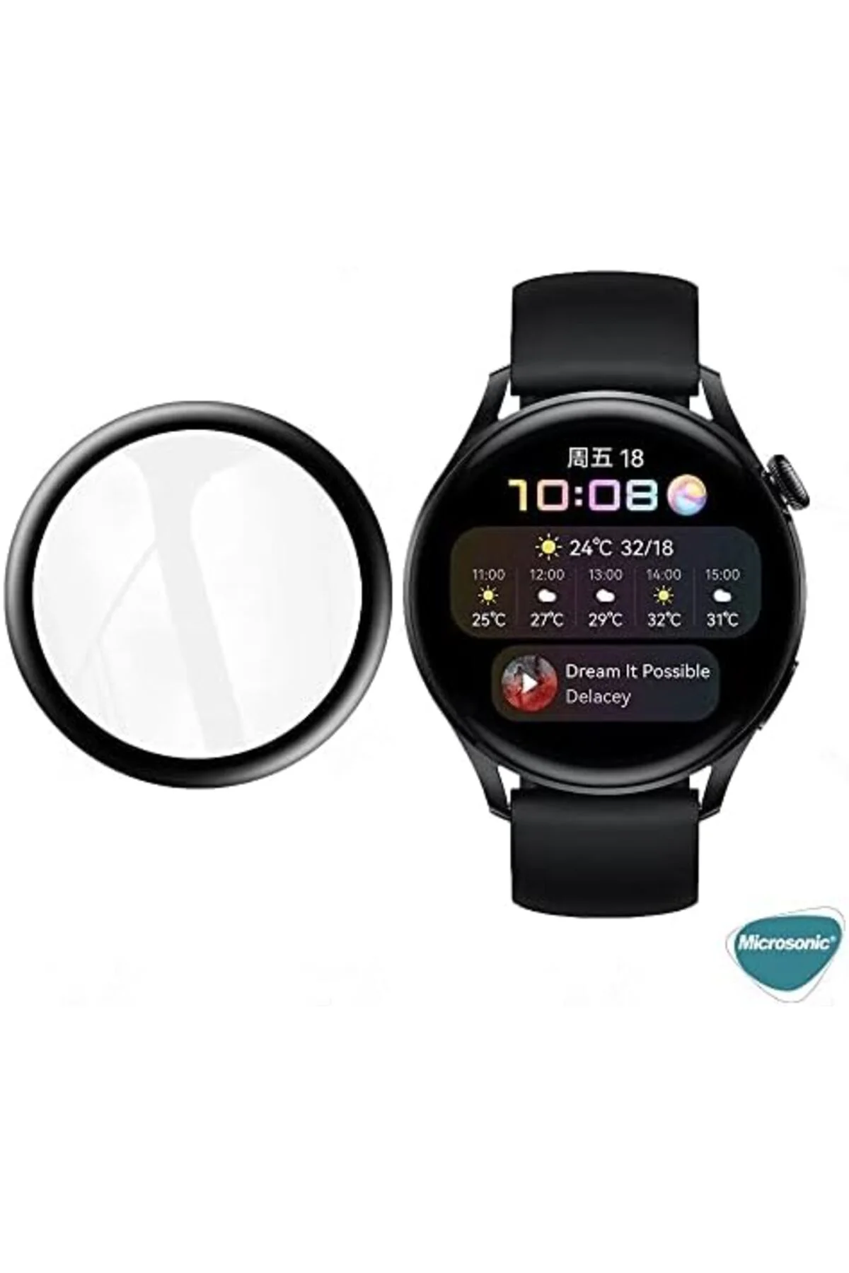 TTKTEKNOLOJİ GT 3 Pro 46mm Titanyum Tam Kaplayan Temperli Cam Ful TTKTEKNOLOJİ GT 3 Pro 46mm Titanyum Tam Kaplayan Temperli Cam Ful