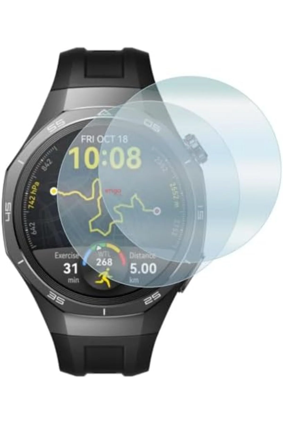 TTKTEKNOLOJİ GT 5 Pro 46mm Ekran Koruyucu Şeffaf 2 Adet TTKTEKNOL
