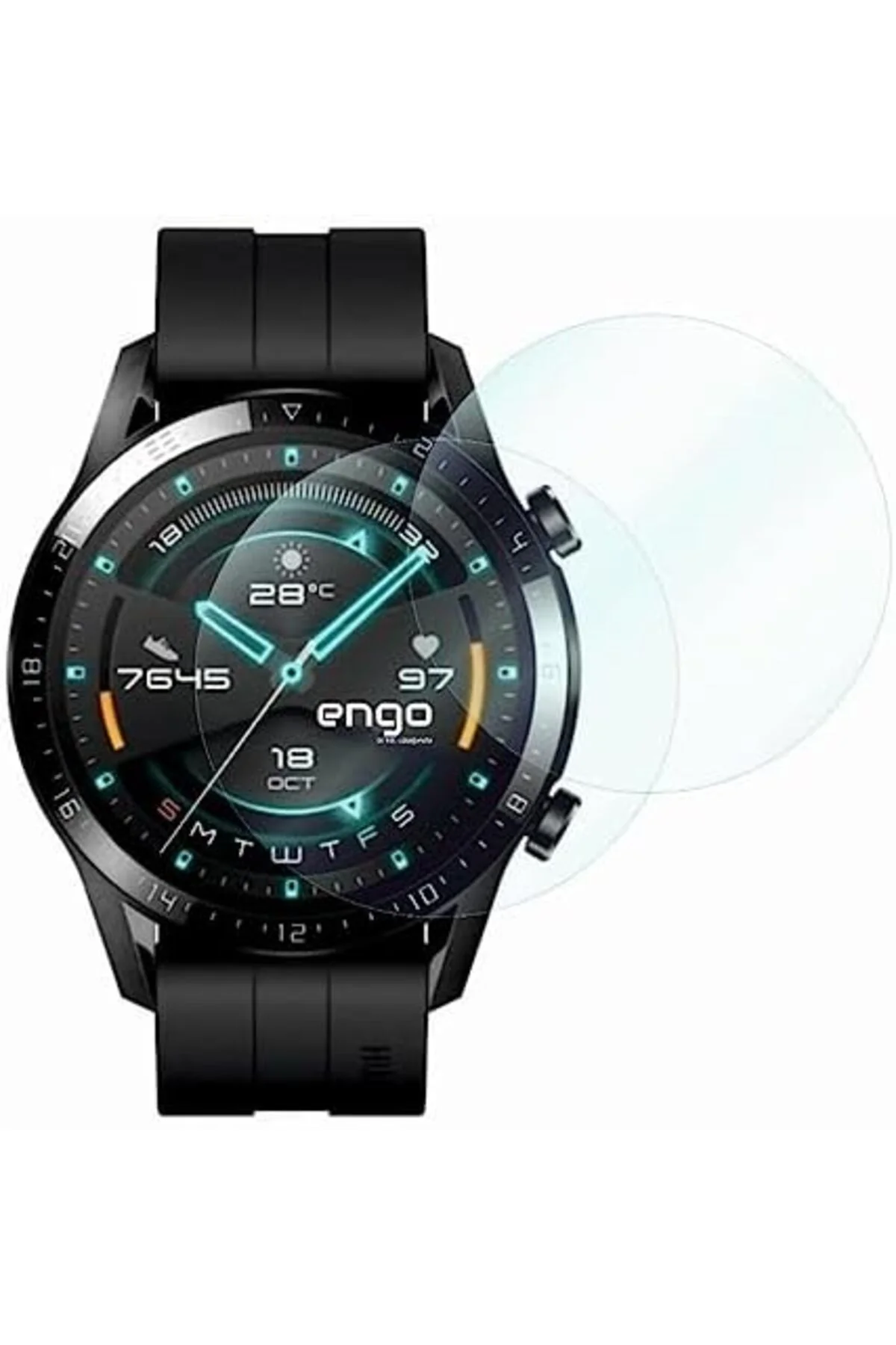TTKTEKNOLOJİ GT2 46 mm Ekran Koruyucu Şeffaf Parlak 2 Adet TTKTEK