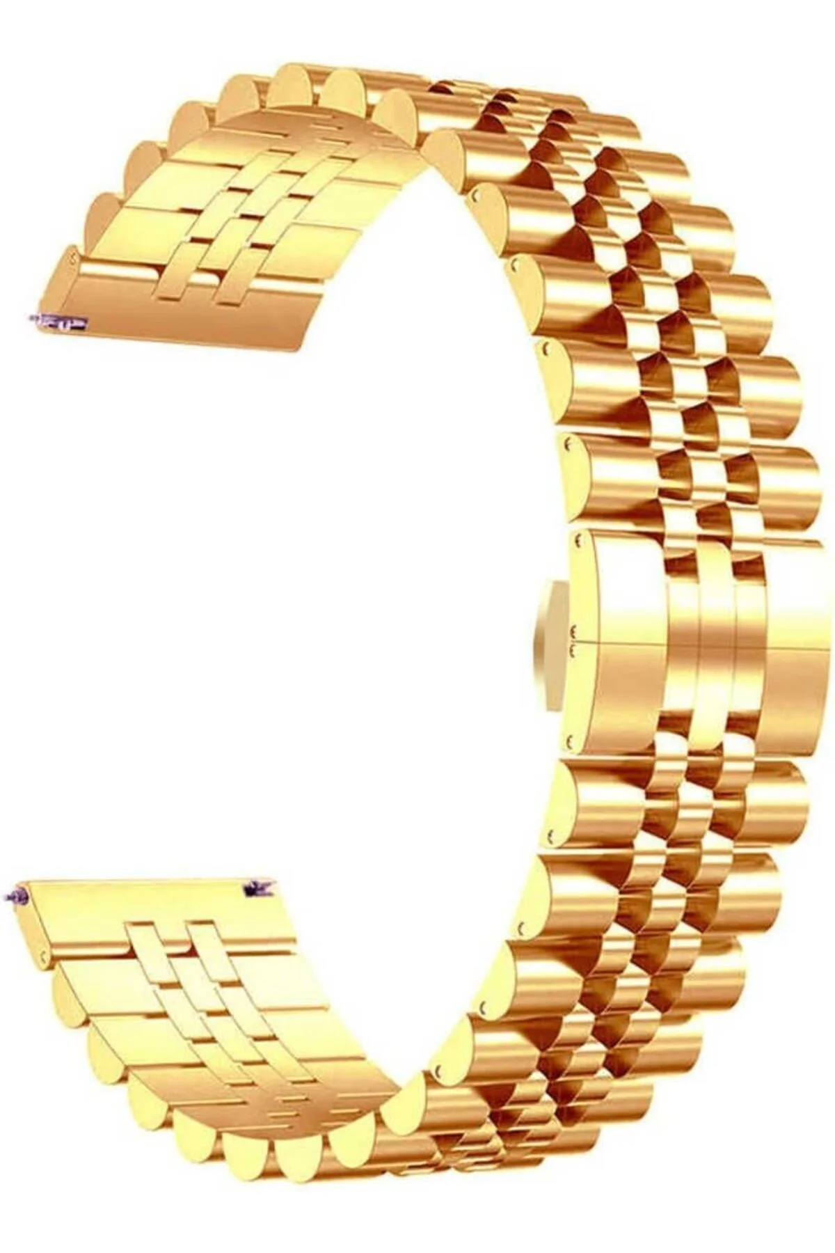 TTKTEKNOLOJİ GT2 46mm İle Uyumlu KRD, 36 22mm Metal Kordon, Rose 