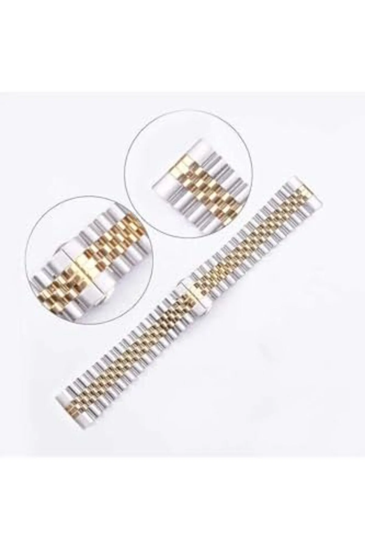 TTKTEKNOLOJİ GT2 46mm İle Uyumlu KRD, 36 22mm Metal Kordon, Rose 