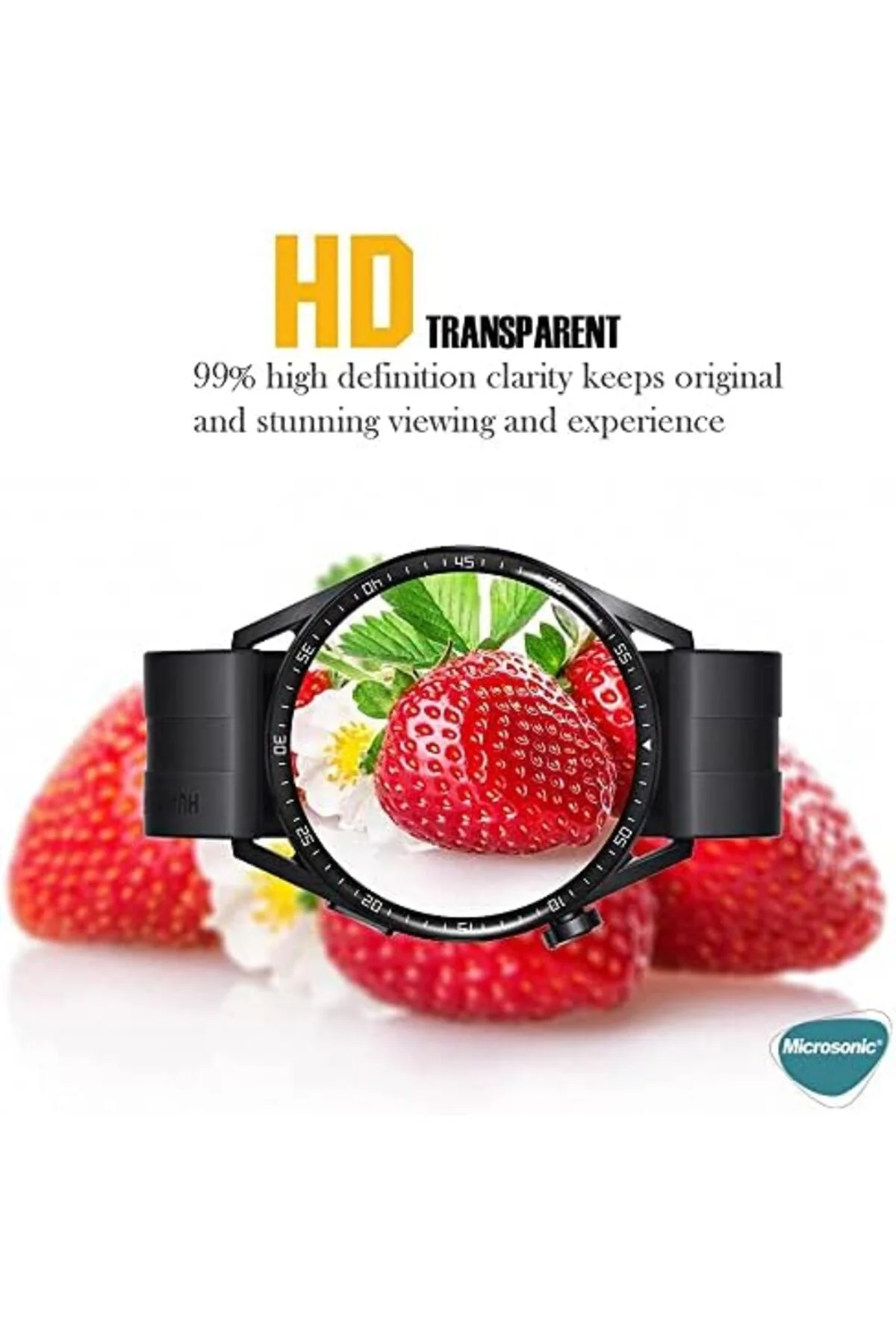 TTKTEKNOLOJİ GT3 46mm Tam Kaplayan Temperli Cam Full Ekran Koruyu
