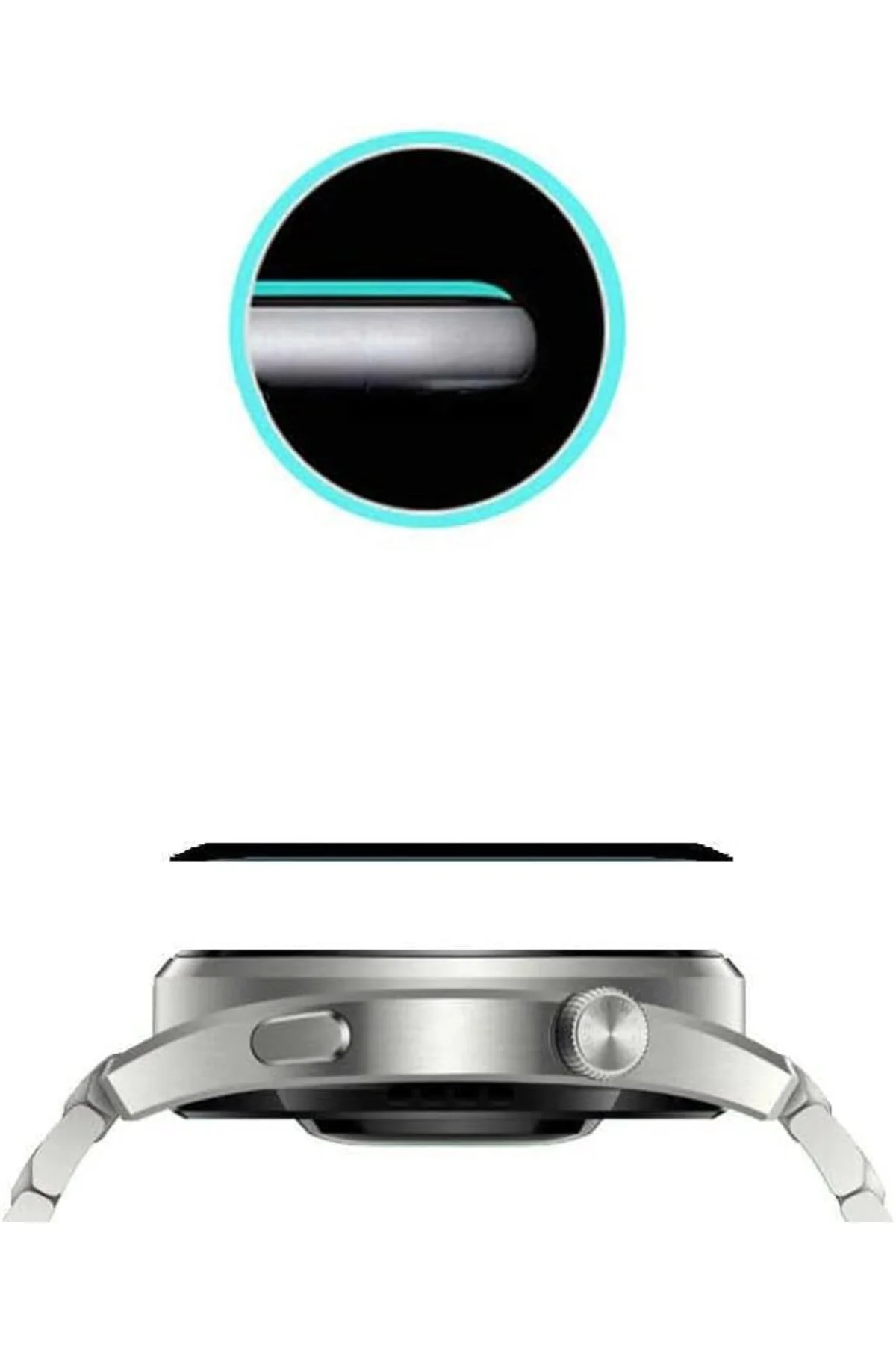 TTKTEKNOLOJİ GT3 GT 3 42mm ile uyumlu Full Ekran Saat Koruyucu Si