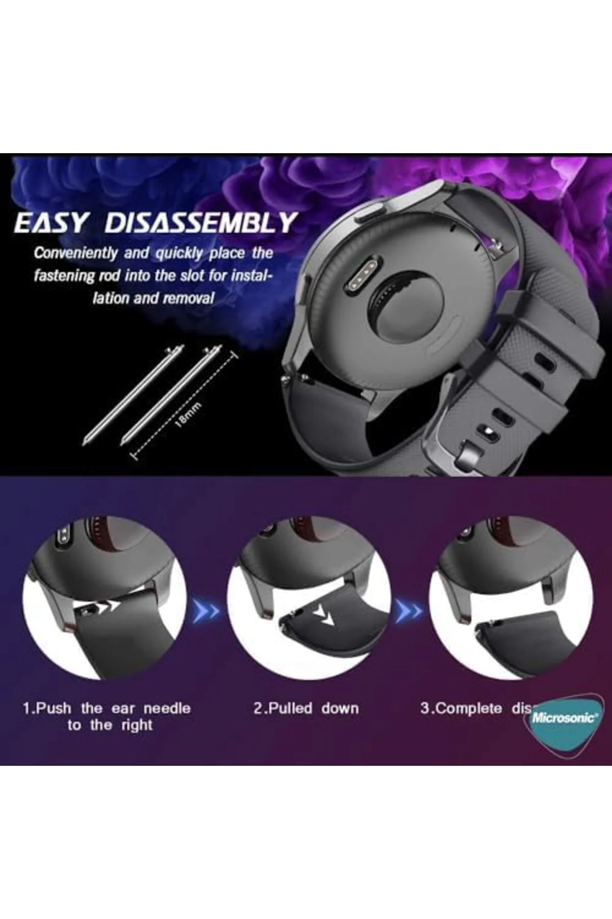 TTKTEKNOLOJİ GT4 41mm Kordon, Silicone Sport Band Hardal (GT4 41m