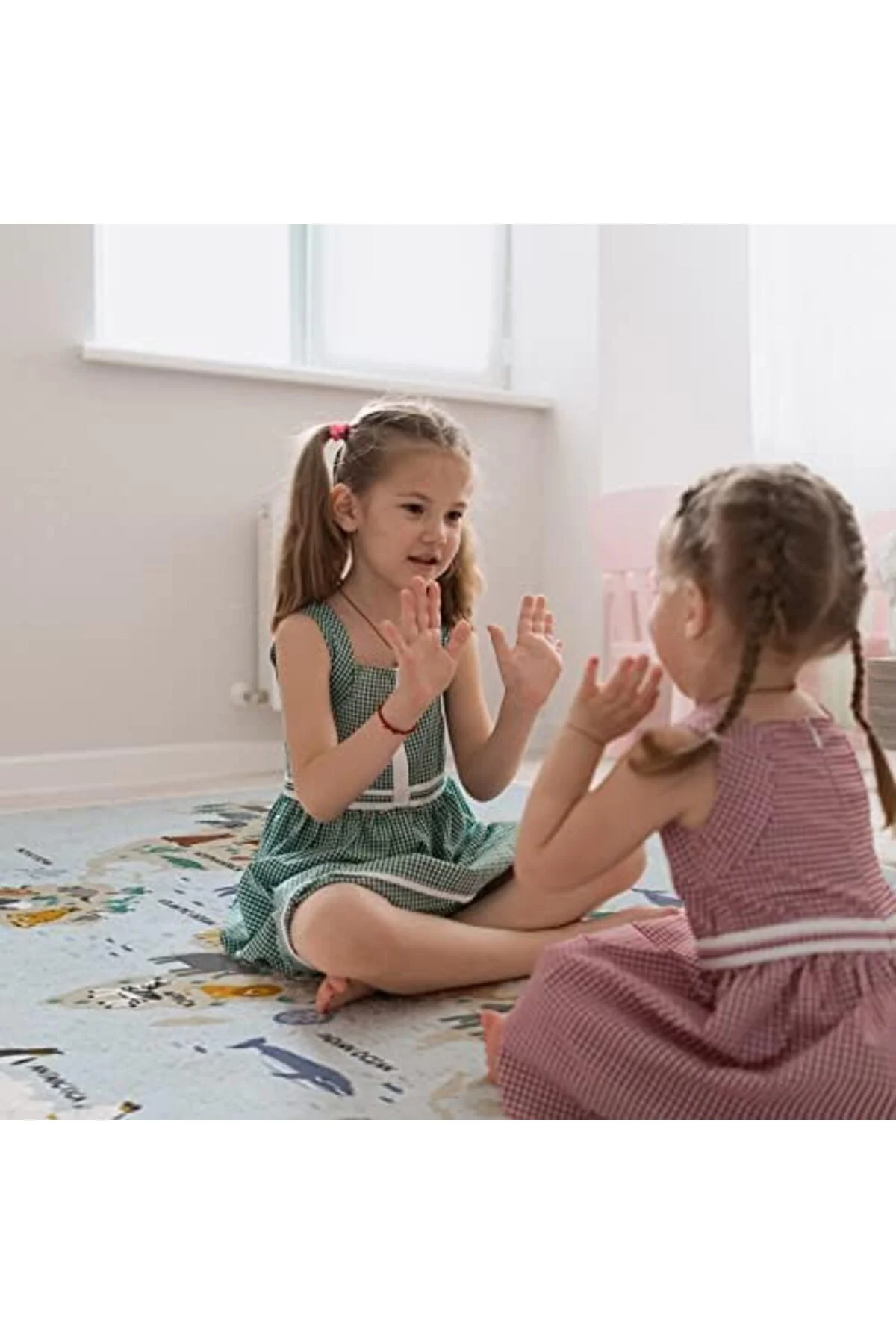 TTKTEKNOLOJİ Hayvanlar Atlası Tasarımlı Çocuk Oyun Matı - Bebek O