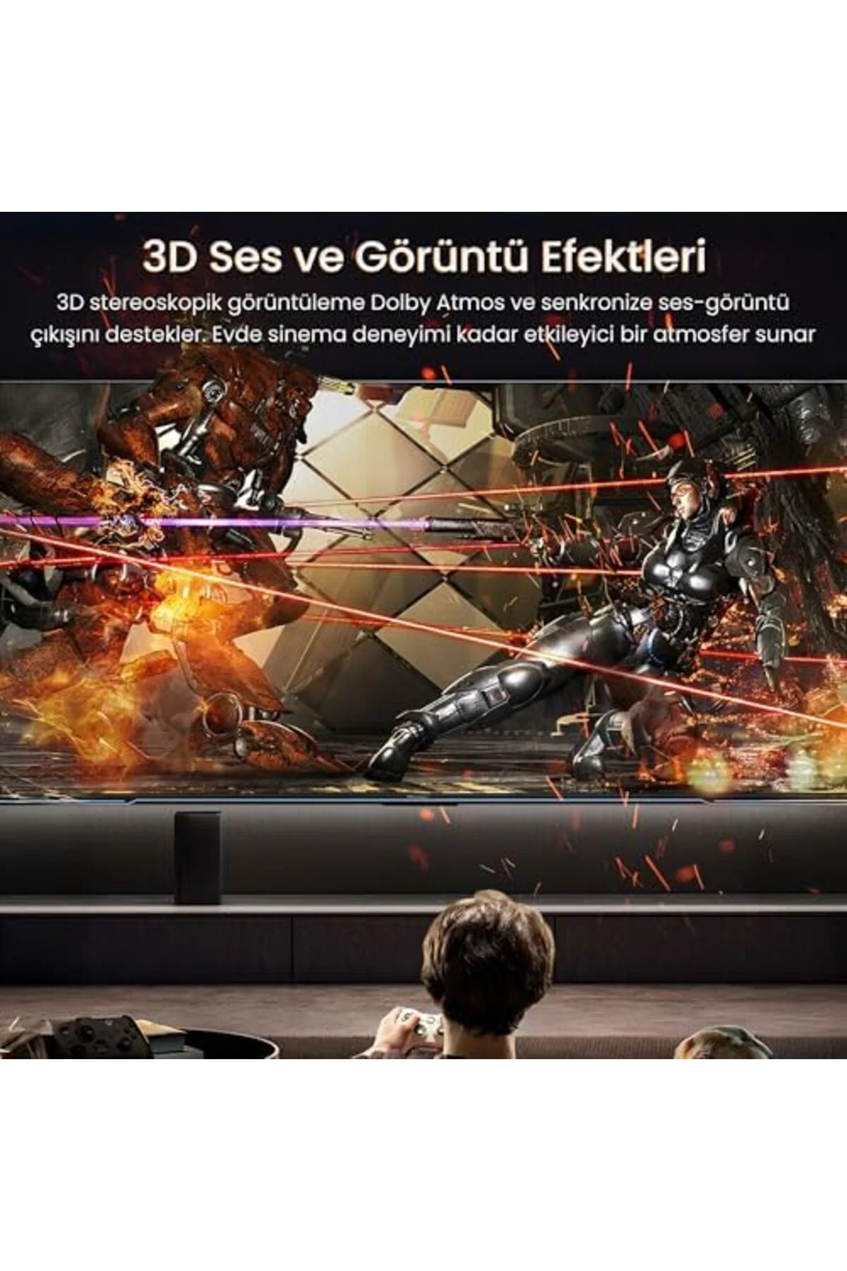 TTKTEKNOLOJİ HDMI 2.1 8K 60Hz 4K 120Hz 48 Gbps HDR eARC HDCP 2.2 