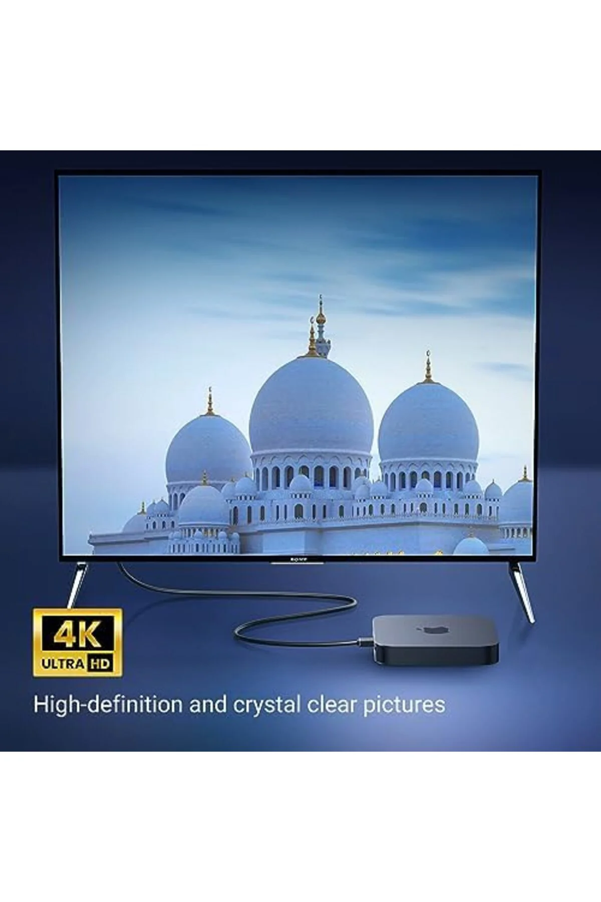 TTKTEKNOLOJİ HDMI kablosu 4K açılı 1M 90 derece açılı fiş HDMI aç