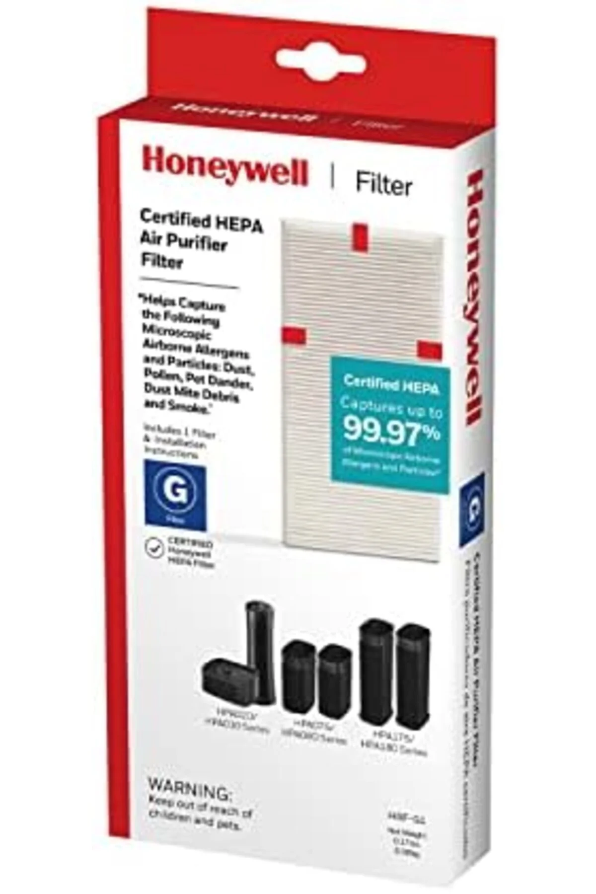 TTKTEKNOLOJİ HEPA Hava Temizleme Filtresi G, 1'li Paket - HPA030/