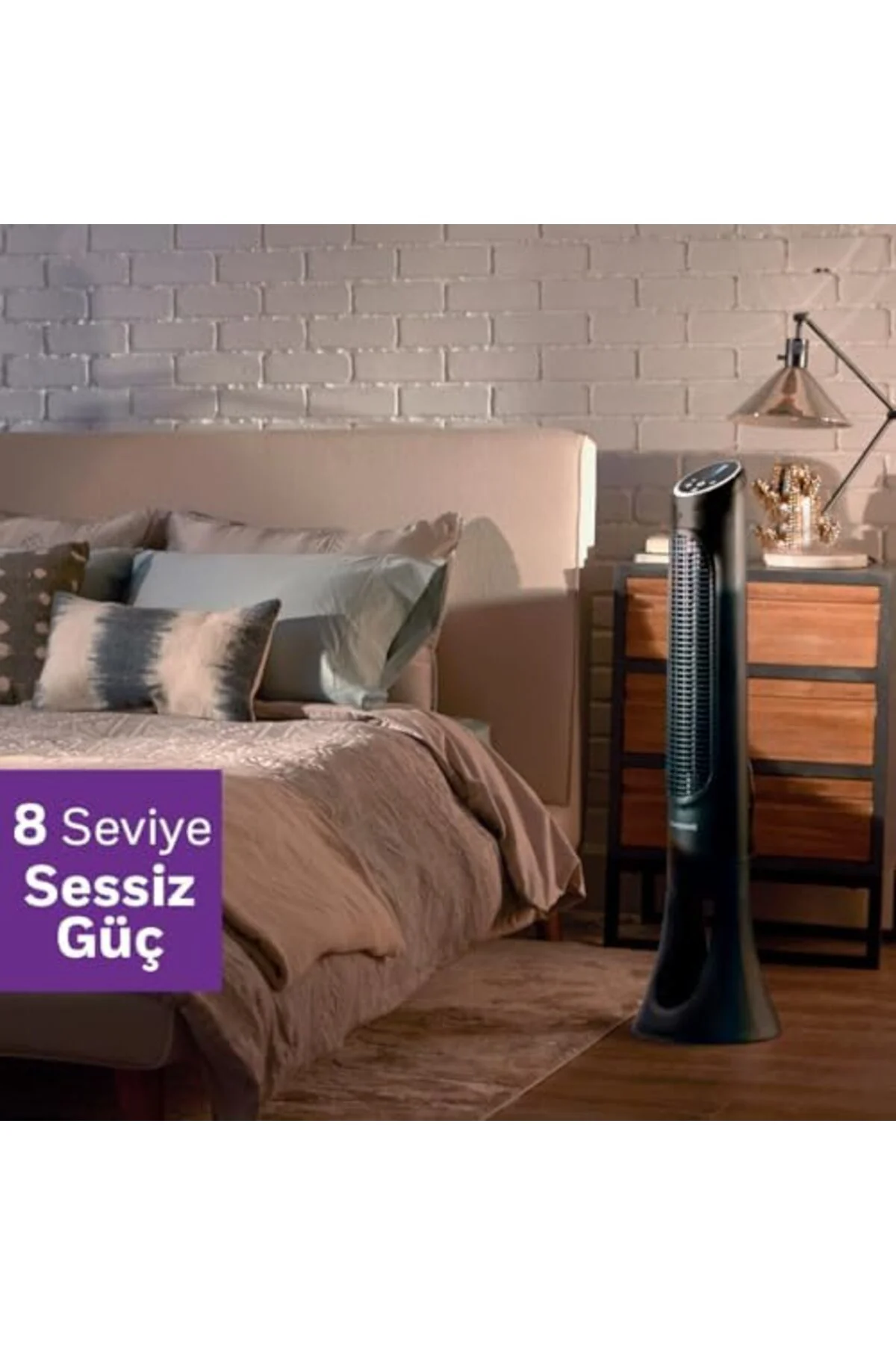 TTKTEKNOLOJİ HONEYWELL QuietSet Tower HYF290, 8 Hız Ayarı, 80 Der