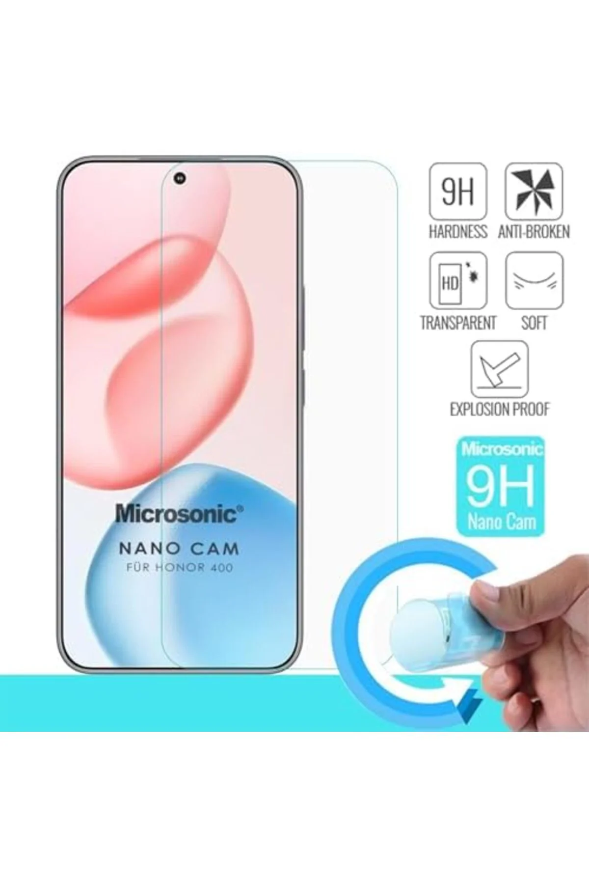 TTKTEKNOLOJİ Honor 400 Glass Cam Ekran Koruyucu [Honor 400 ile Uy TTKTEKNOLOJİ Honor 400 Glass Cam Ekran Koruyucu [Honor 400 ile Uy