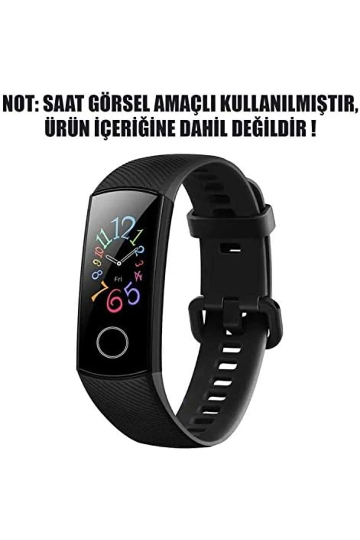 TTKTEKNOLOJİ Honor Band 5 için Kordon Silicone Sport Band Siyah T TTKTEKNOLOJİ Honor Band 5 için Kordon Silicone Sport Band Siyah T