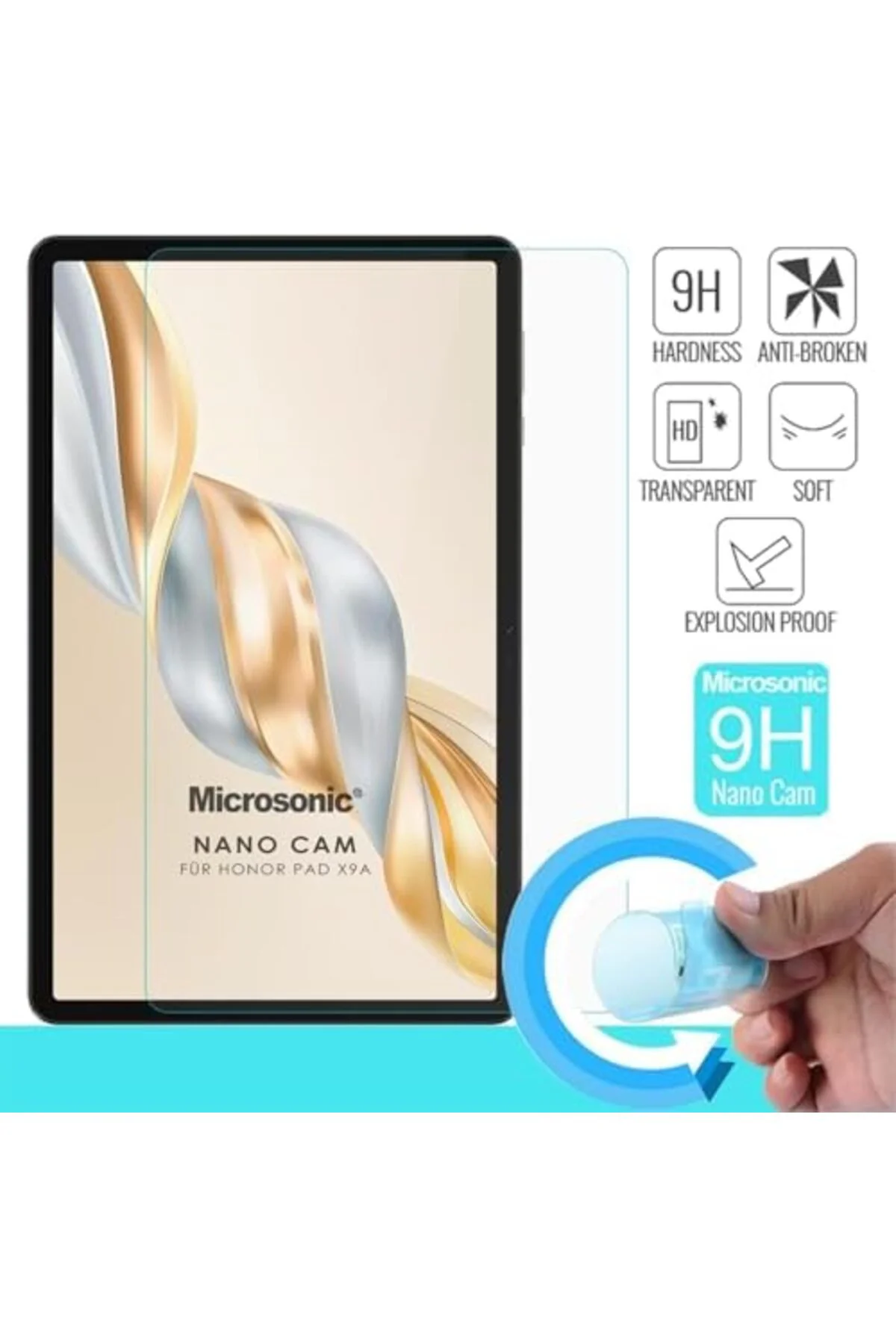 TTKTEKNOLOJİ Honor Pad X9A Glass Cam Ekran Koruyucu [Honor Pad X9 TTKTEKNOLOJİ Honor Pad X9A Glass Cam Ekran Koruyucu [Honor Pad X9