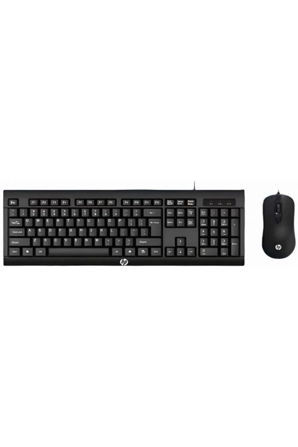 TTKTEKNOLOJİ HP KM100 Kablolu Klavye Mouse Set İngilice Q TTKTEKN