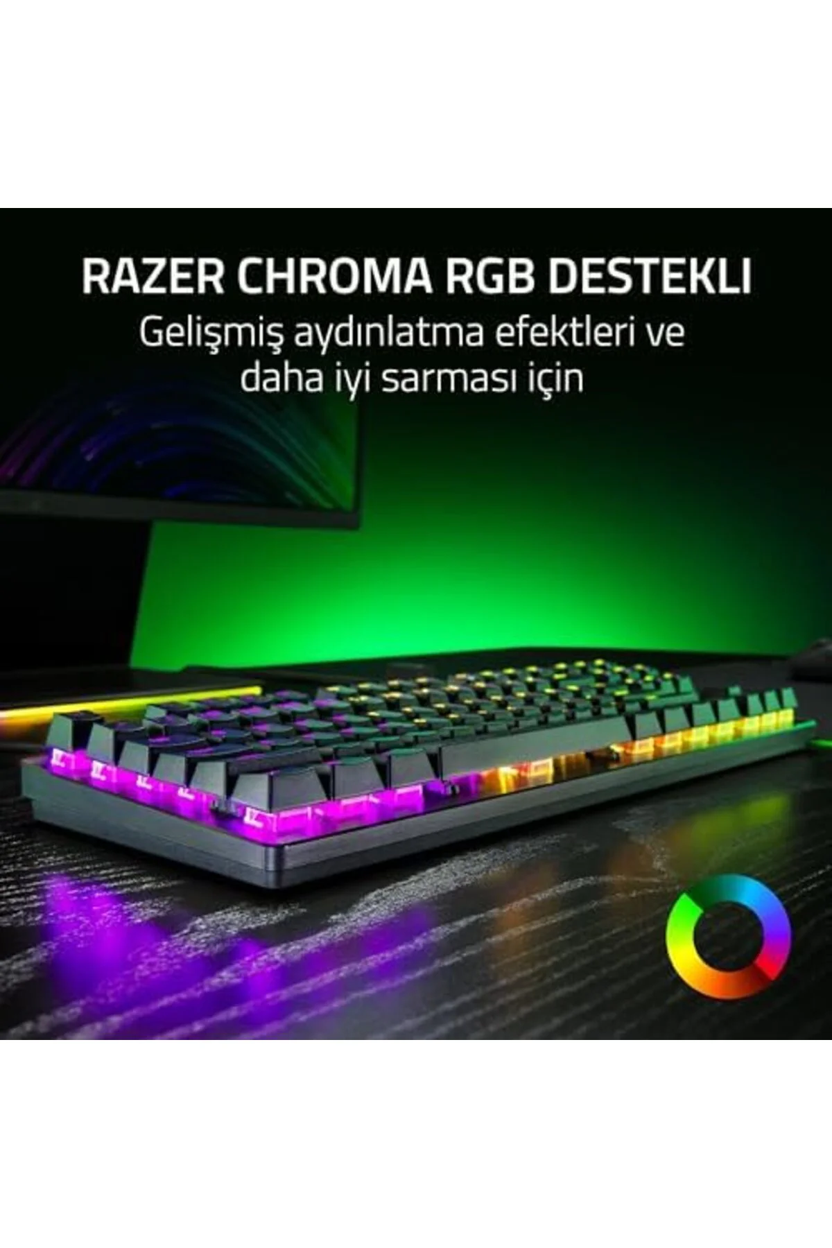 TTKTEKNOLOJİ Huntsman V3 X Tenkeyless (Mor Anahtar) - Espor için 