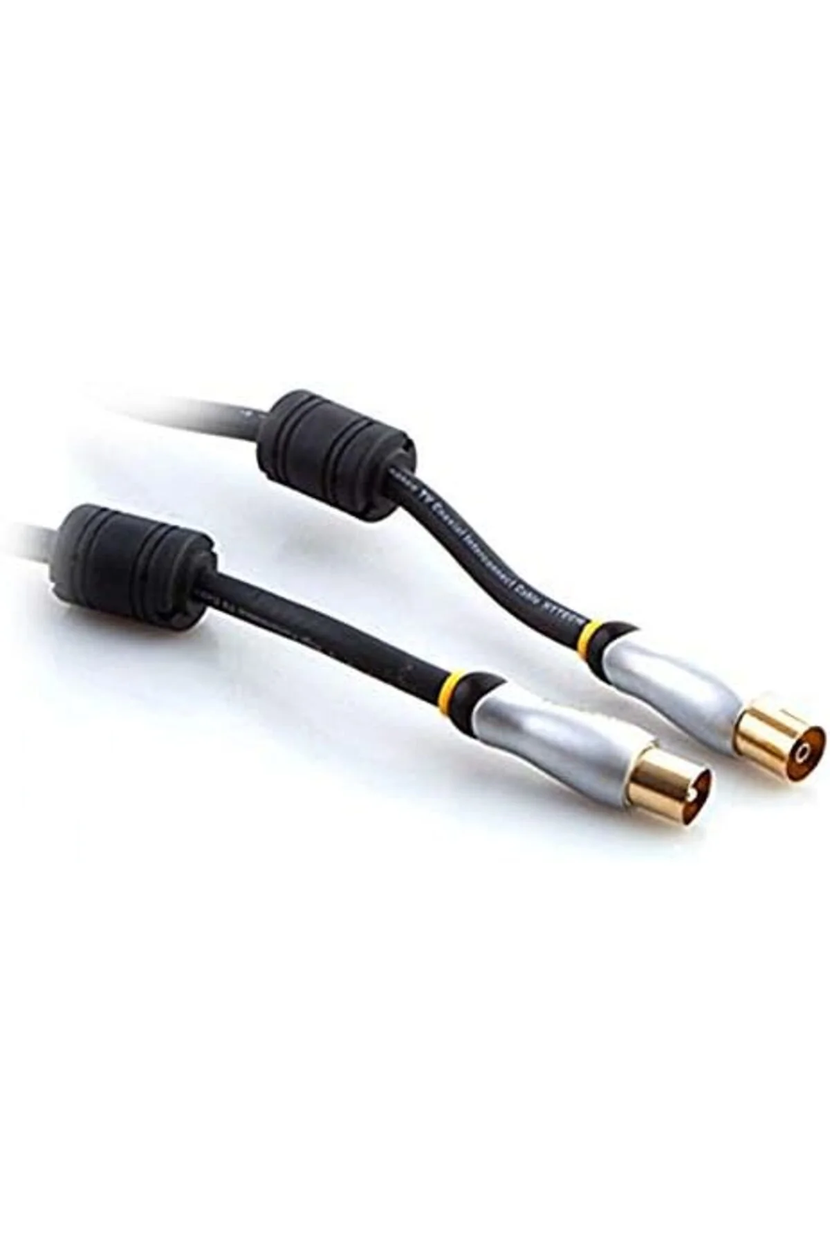 TTKTEKNOLOJİ HY-P610, RG6U6 F M To 9.5 TV F Kablo, 1.5 m, Beyaz T