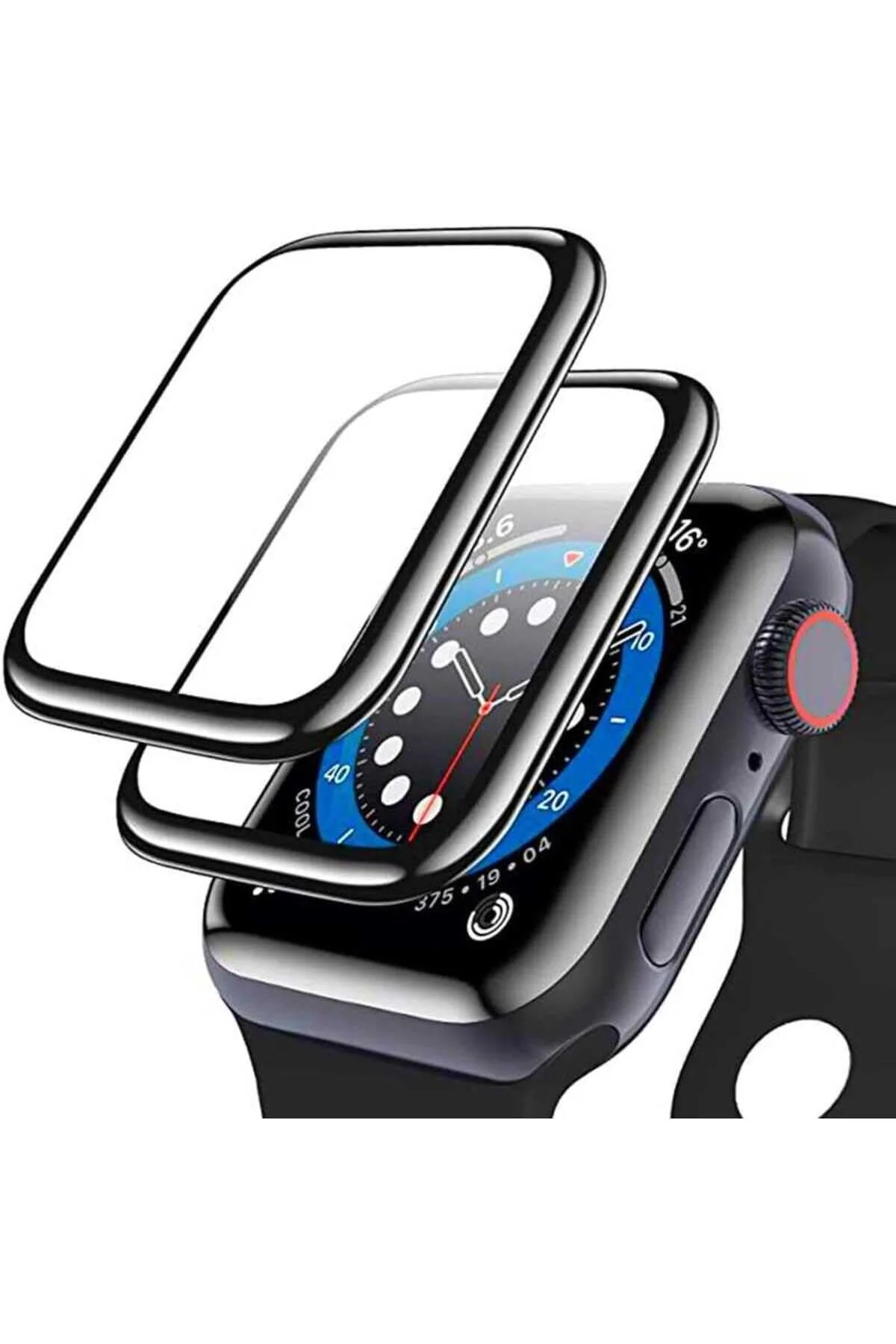 TTKTEKNOLOJİ - ile uyumlu 10/11 Serisi 46mm Full Ekran Saat Koruy TTKTEKNOLOJİ - ile uyumlu 10/11 Serisi 46mm Full Ekran Saat Koruy