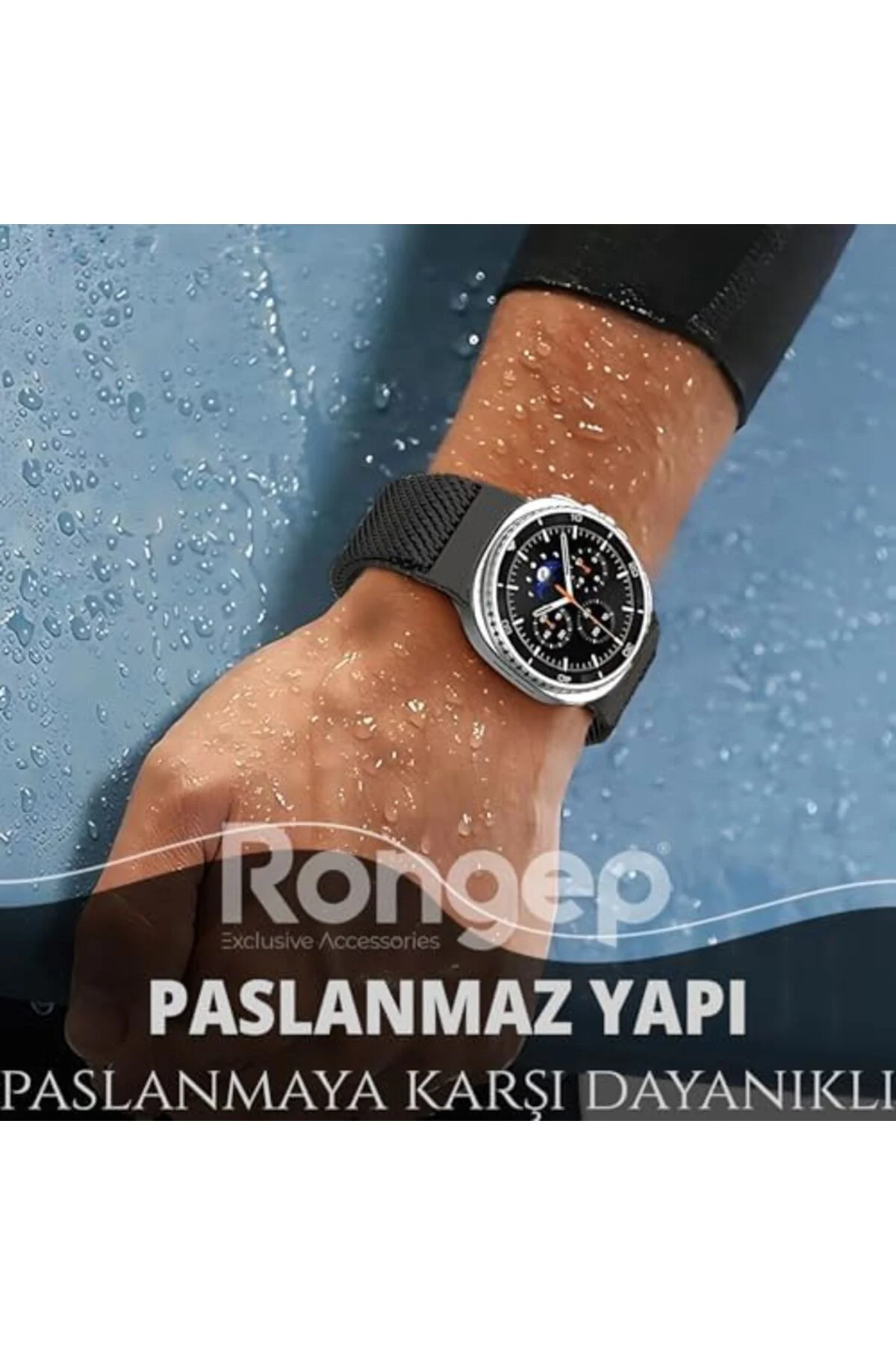 TTKTEKNOLOJİ ile Uyumlu Metal Hasır Kordon Galaxy 8 44mm/40mm/ 46