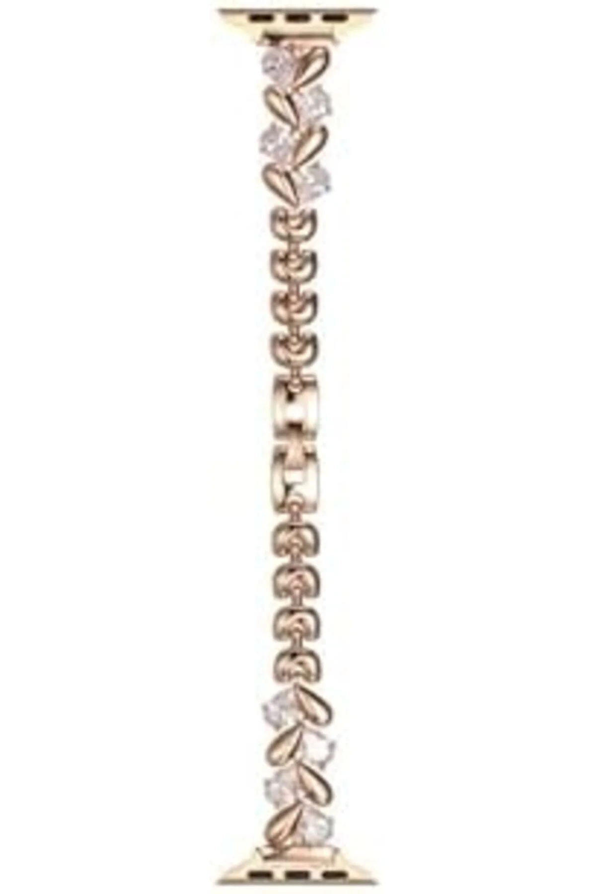 TTKTEKNOLOJİ - ile uyumlu 44mm Kordon Taşlı İnce Metal Kordon 103