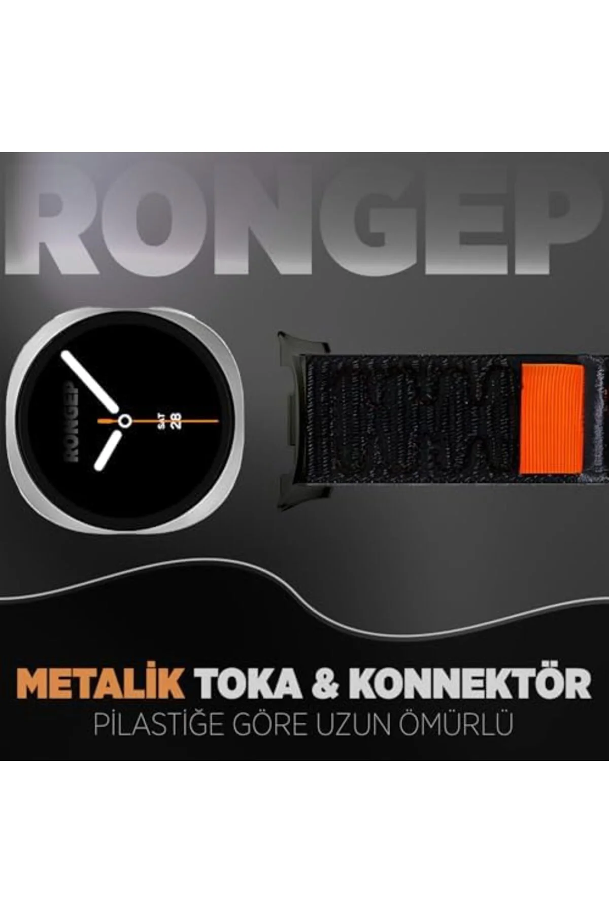 TTKTEKNOLOJİ ile Uyumlu Fabric Loop Kordon Galaxy 8 44mm/40mm/ 46