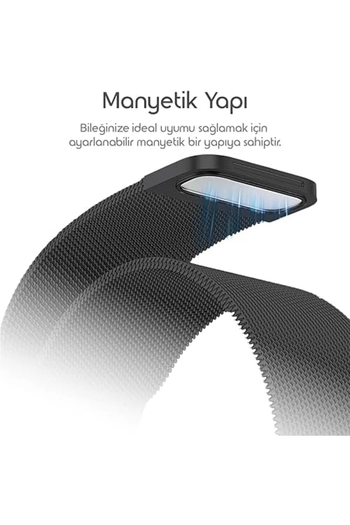 TTKTEKNOLOJİ ile Uyumlu Mi Band 10/9/8 İçin Milano Loop Metal Has