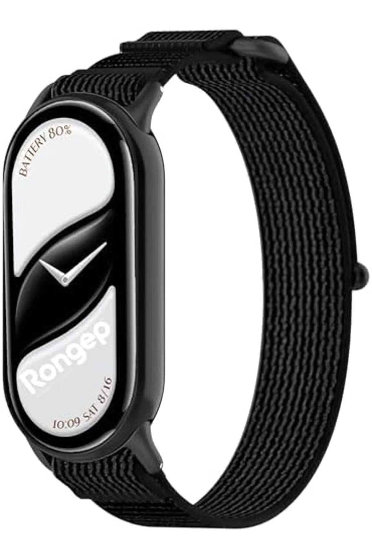TTKTEKNOLOJİ ile Uyumlu Mi Band 10/9/8 için Hook Loop Kumaş Kordo