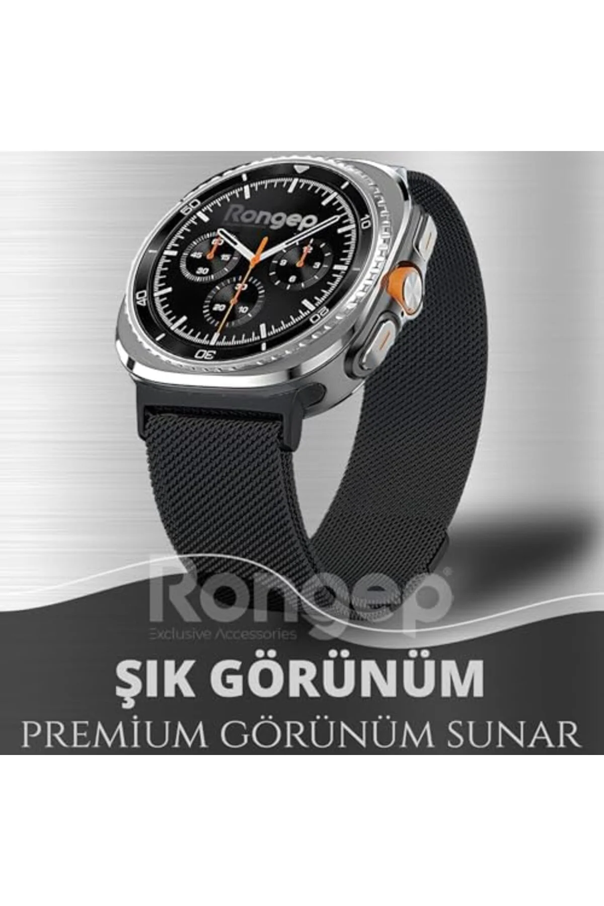 TTKTEKNOLOJİ ile Uyumlu Metal Hasır Kordon Galaxy 8 44mm/40mm/ 46