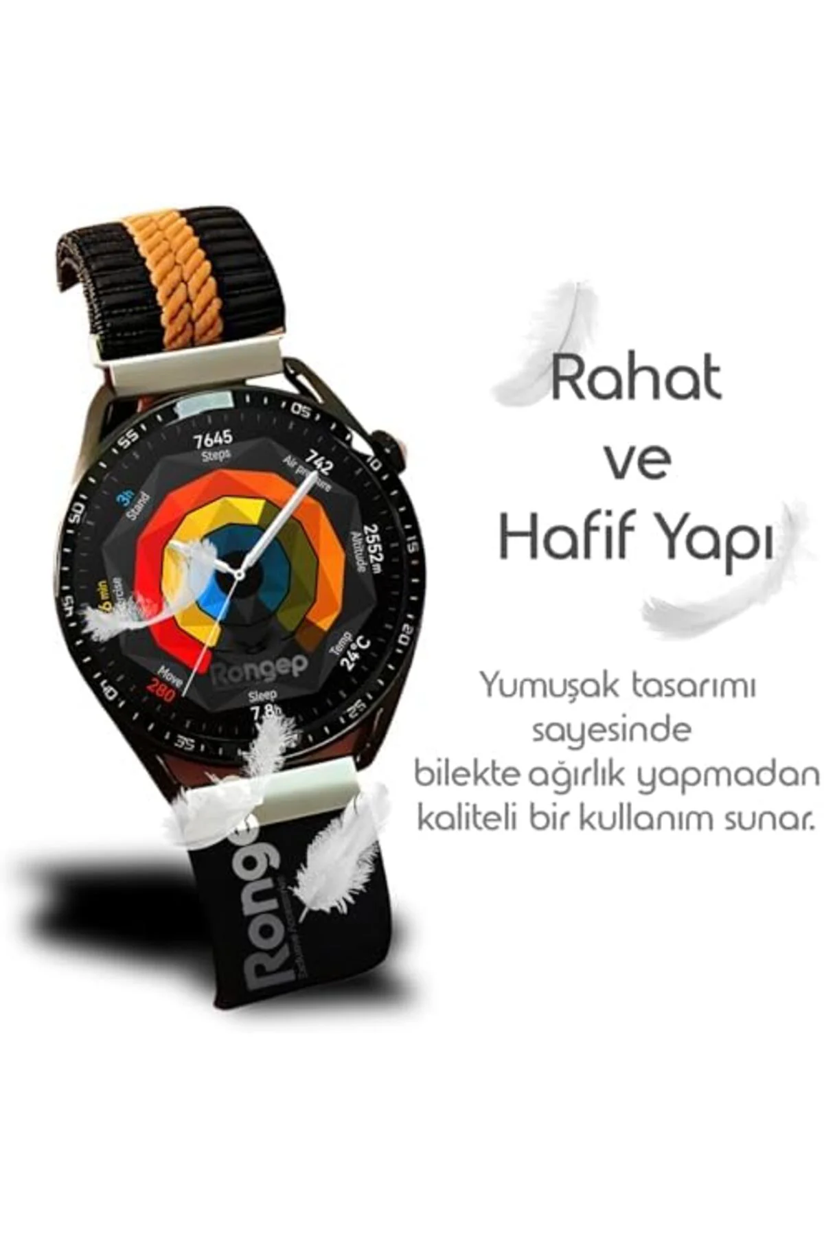 TTKTEKNOLOJİ ile Uyumlu Metal Bağlantılı Weaved Loop 22mm Kordon 