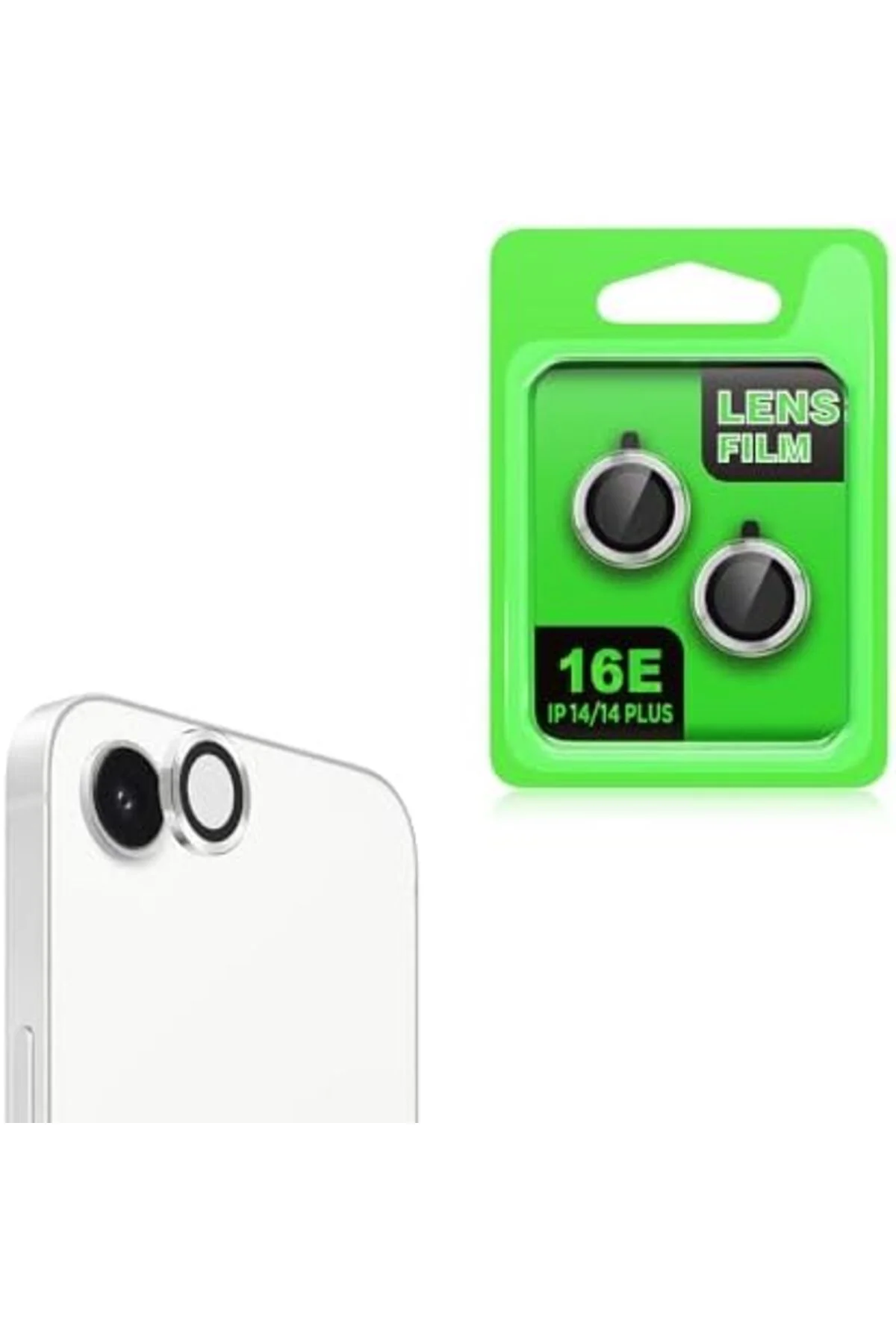 TTKTEKNOLOJİ ile uyumlu 16E CL-07 Kamera Lens Koruyucu Gümüş TTKT