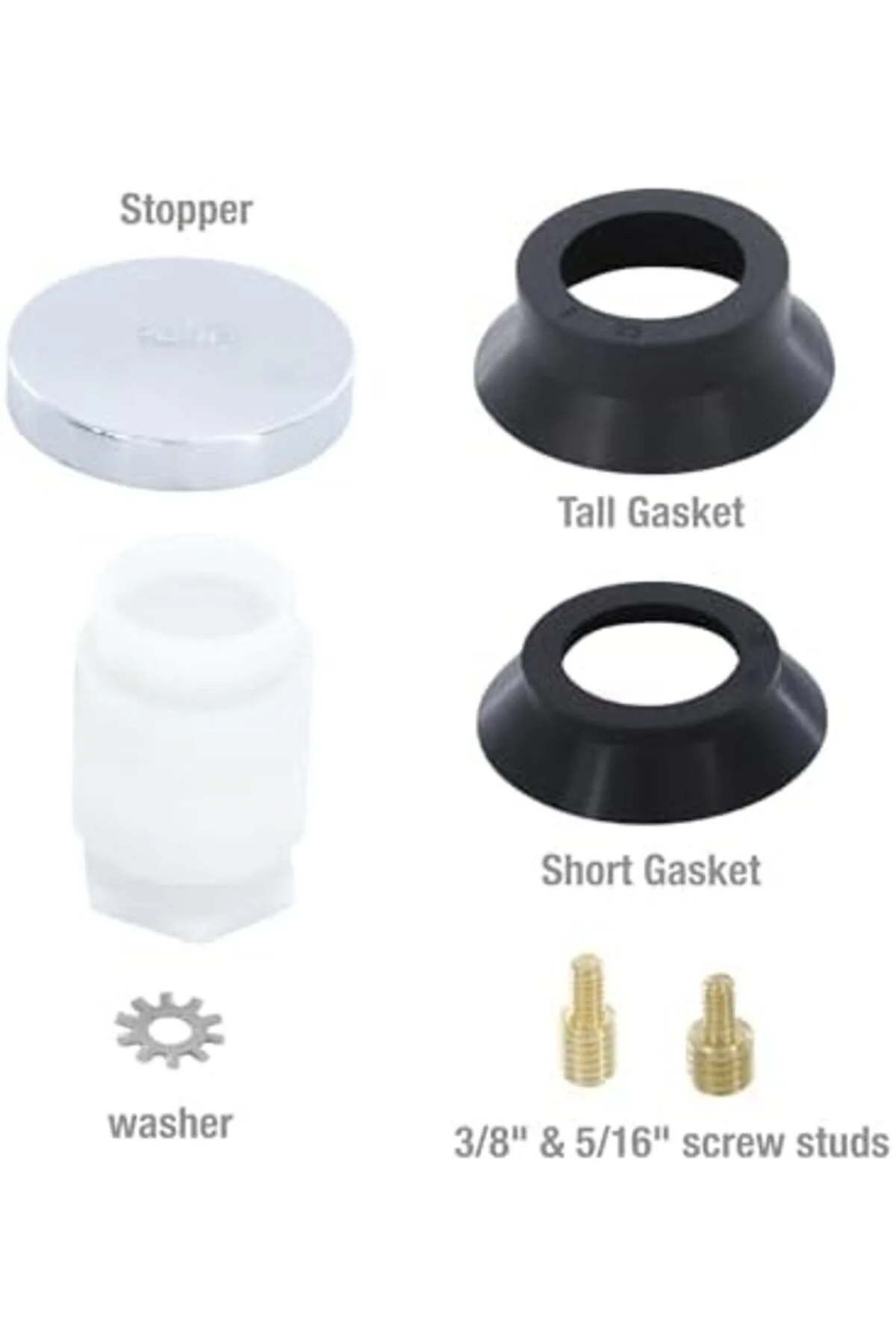 TTKTEKNOLOJİ Inc. 80811 -TOE Tub stoper, Chrome by KRK 395519