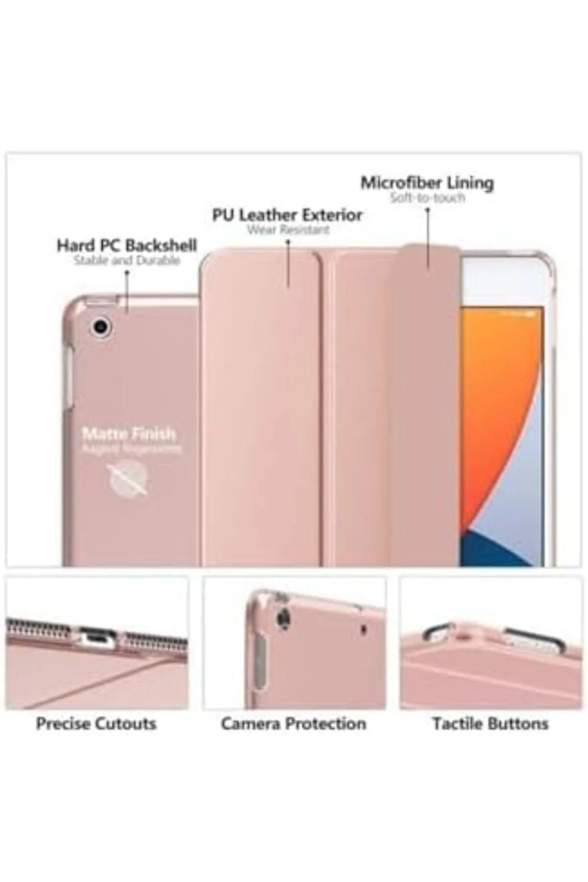 TTKTEKNOLOJİ iPad 8. ve 9. Nesil 2020/2021 10.2 İnç ile Uyumlu Fl