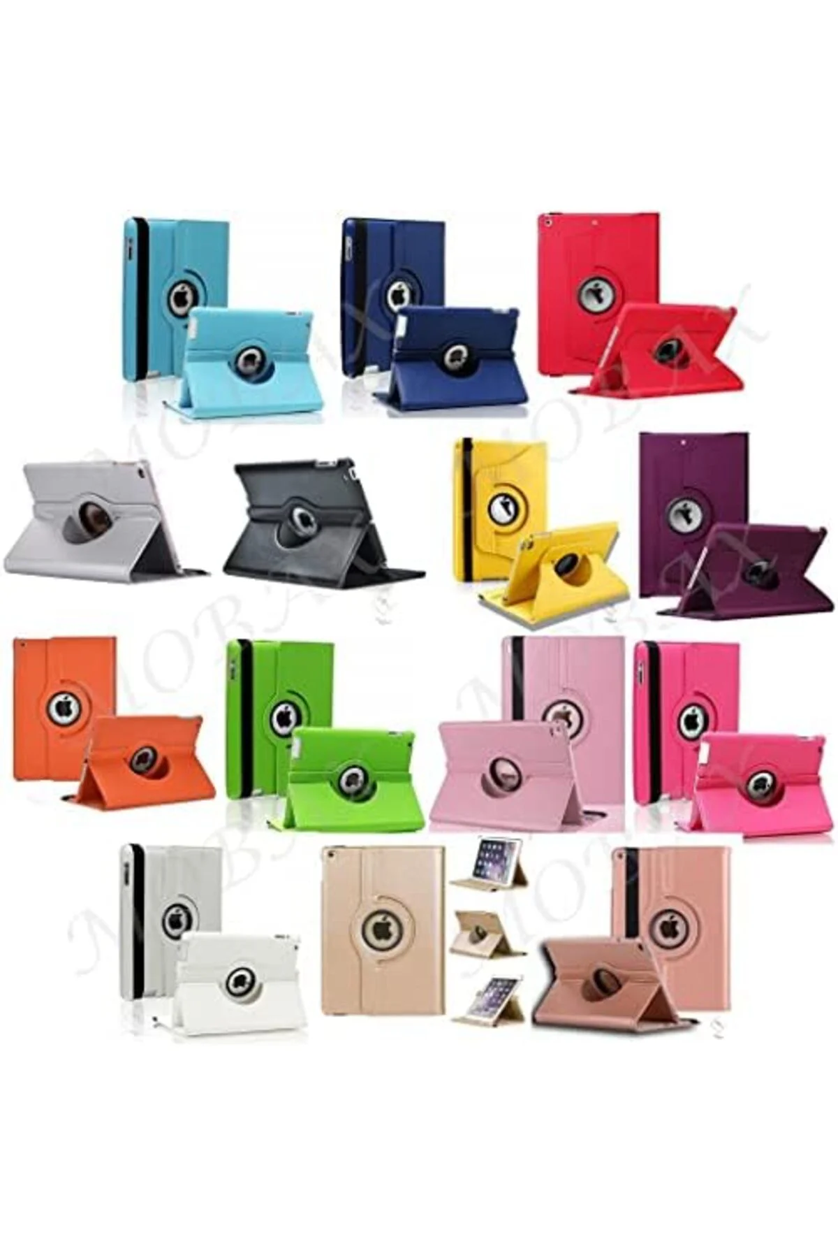 TTKTEKNOLOJİ iPad Mini 1 2 3 ile uyumlu Kılıf 360 Dönebilen Stand