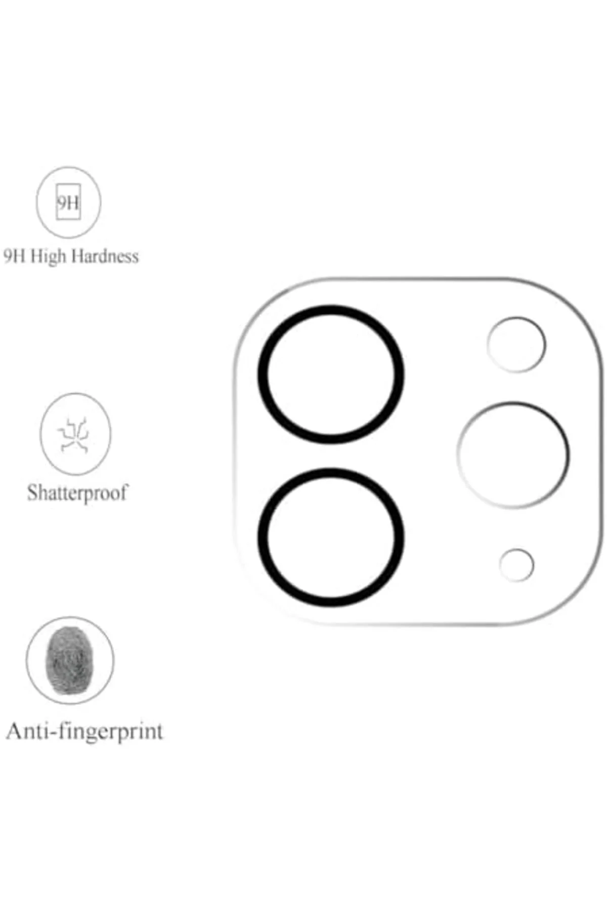 TTKTEKNOLOJİ iPad Pro 11 inç Kamera Koruyucu 3D Temperli Cam TTKT