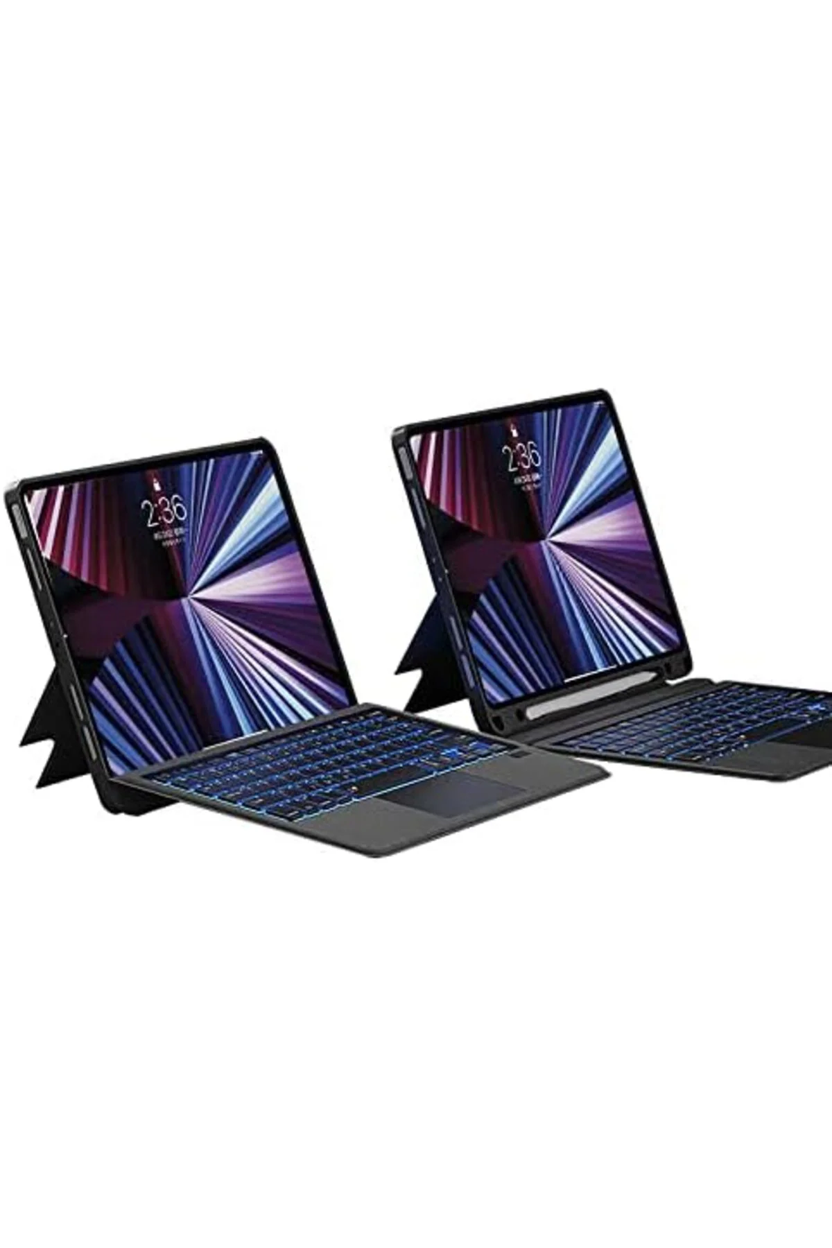 TTKTEKNOLOJİ iPad Pro 12.9 6. Nesil ile uyumlu Kılıf LED Işıklı M